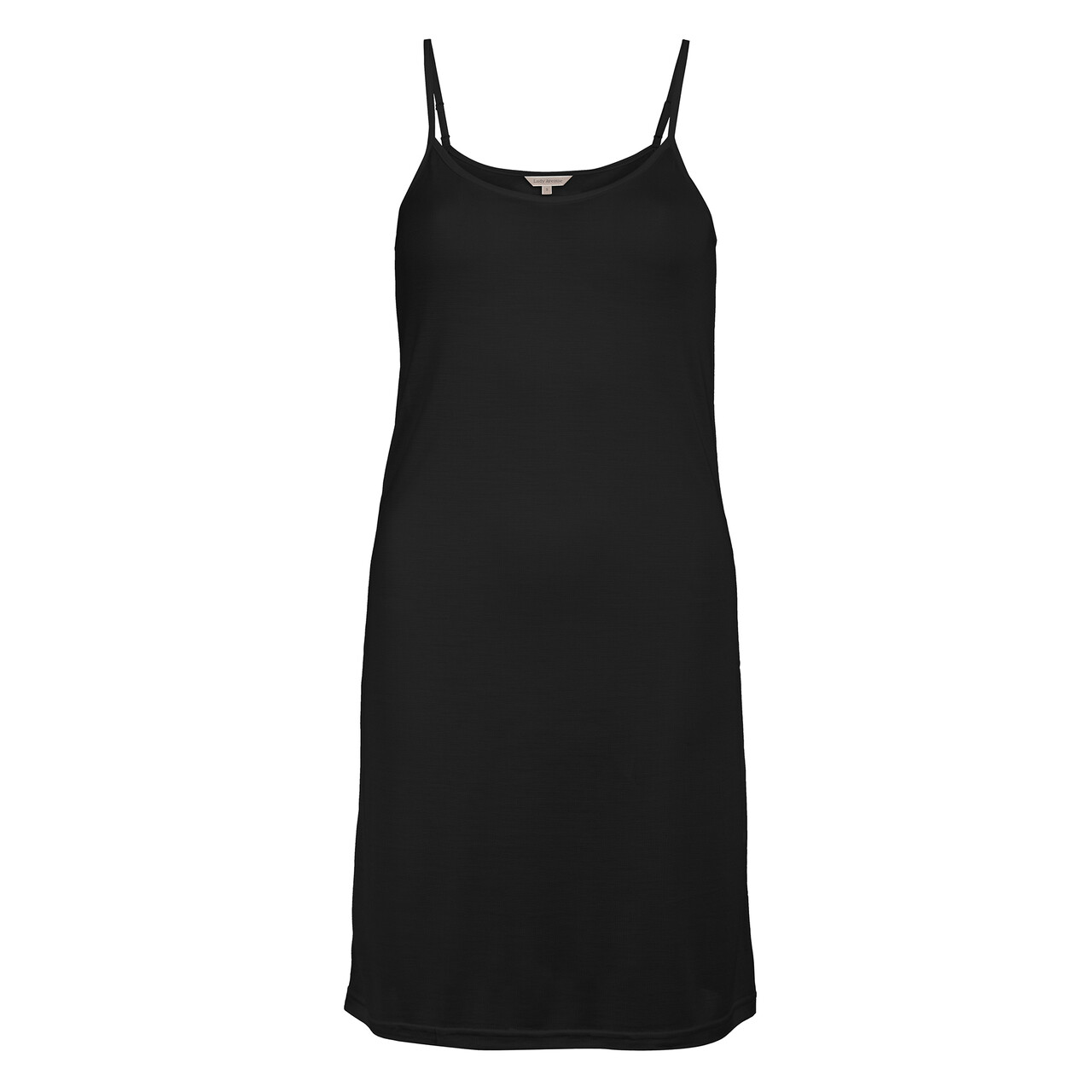 LADY AVENUE SILK JERSEY CHEMISE 23-20424 02 (Black, XL)