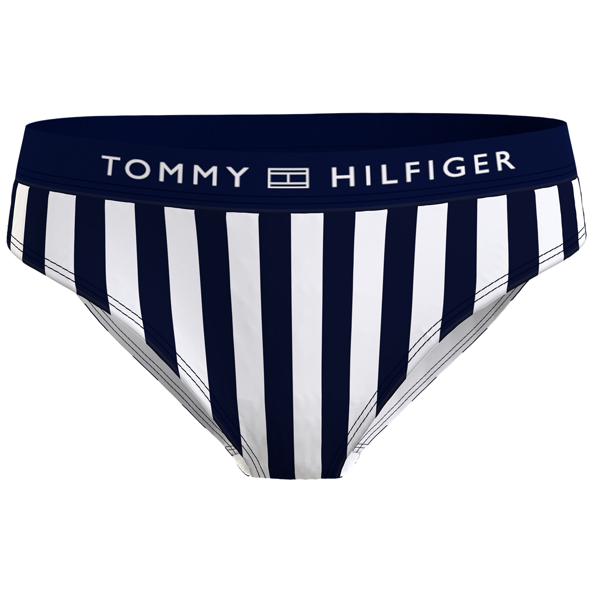 Tommy Hilfiger Lingeri Bikini Trusse, Farve: Sort/Hvid, Størrelse: S, Dame