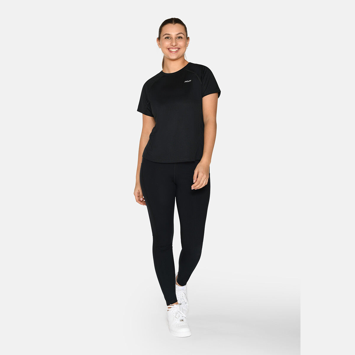 Billede af Zebdia Women Sports T-shirt, Farve: Sort, Størrelse: XL, Dame hos Netlingeri.dk