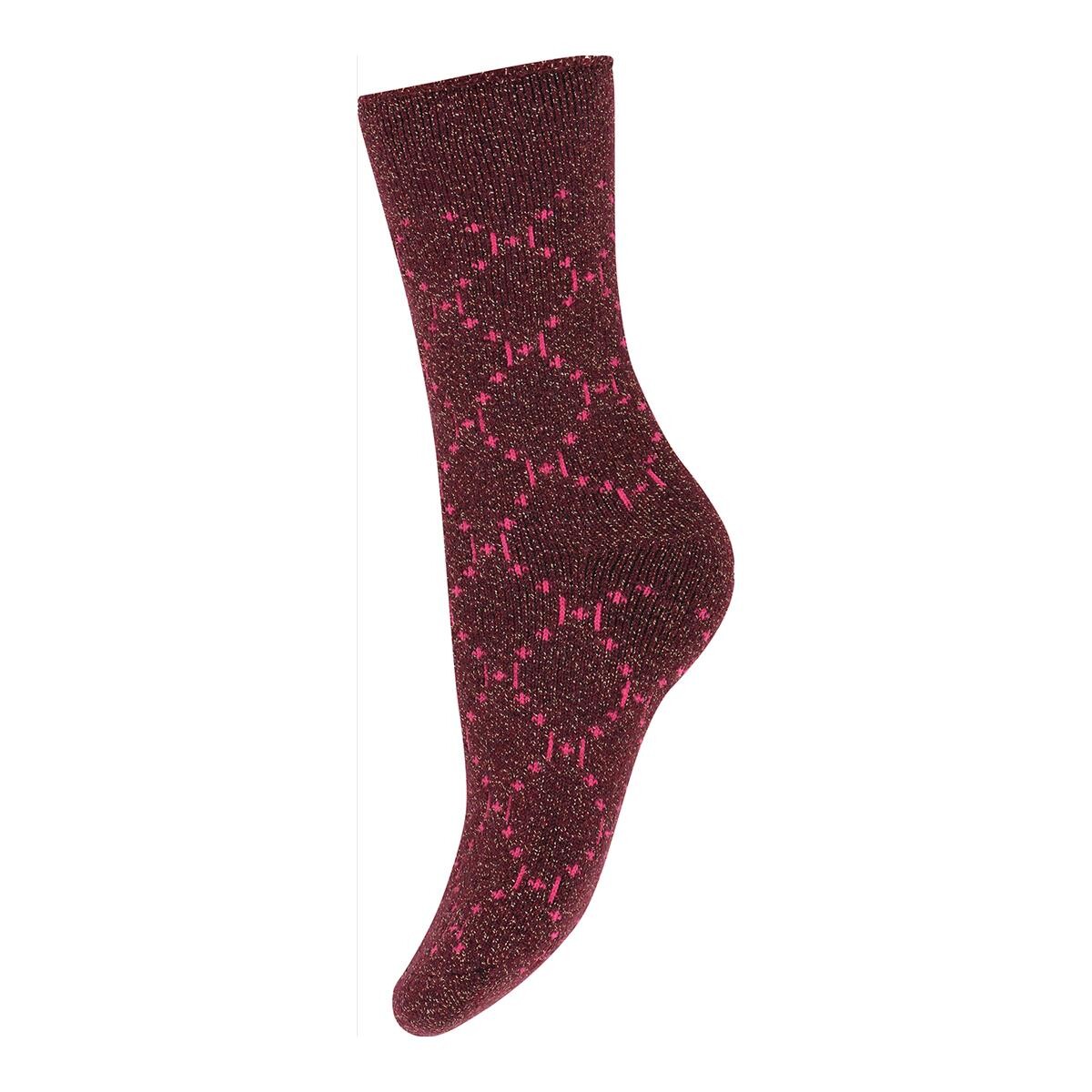#2 - Hype The Detail Logo Cosy Socks 37344 9003 Rød, 37-41, Størrelse: 37-41, Farve: Rød, Dame