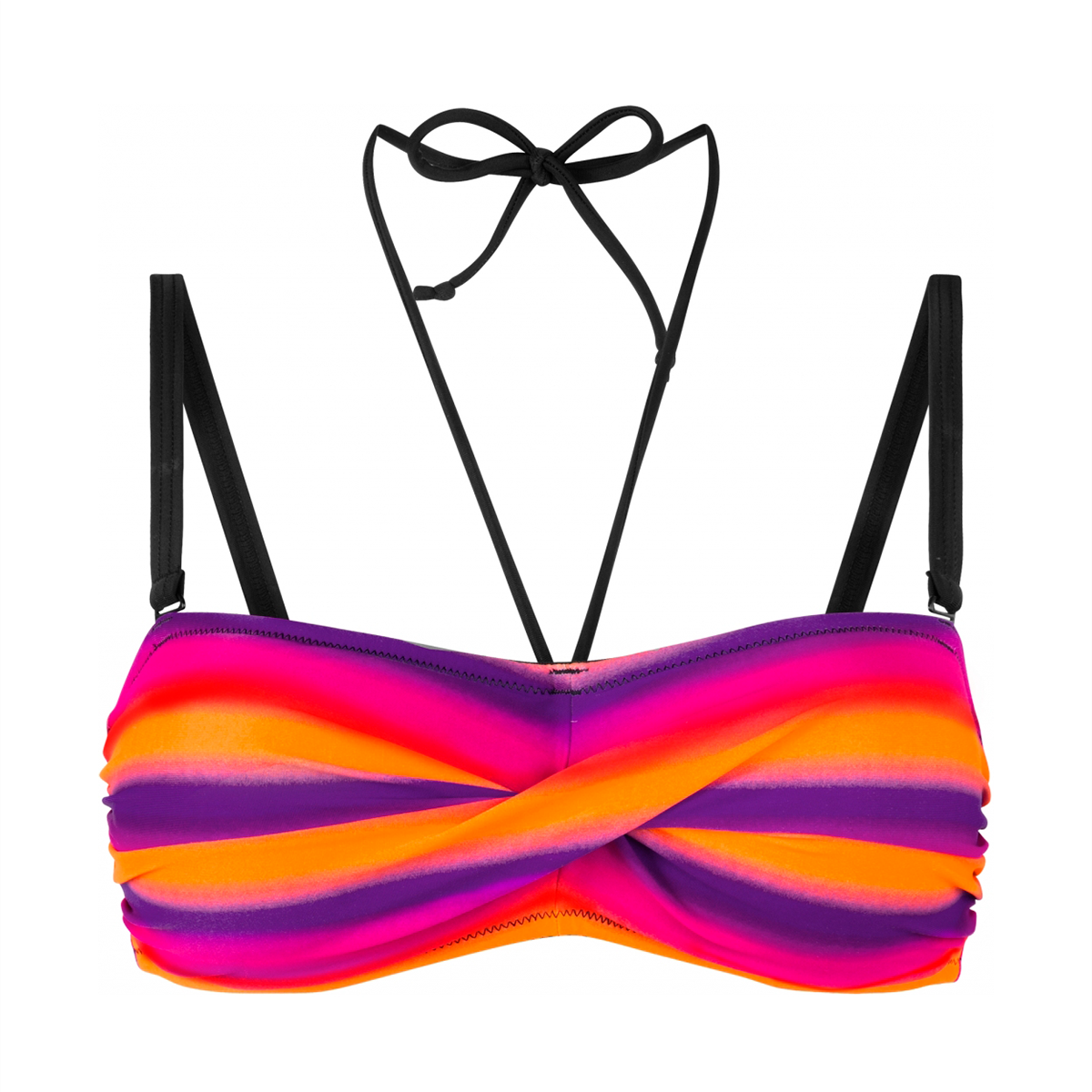 Wiki Bandeau Bikini Top, Størrelse: 80D, Farve: Multicolor, Dame