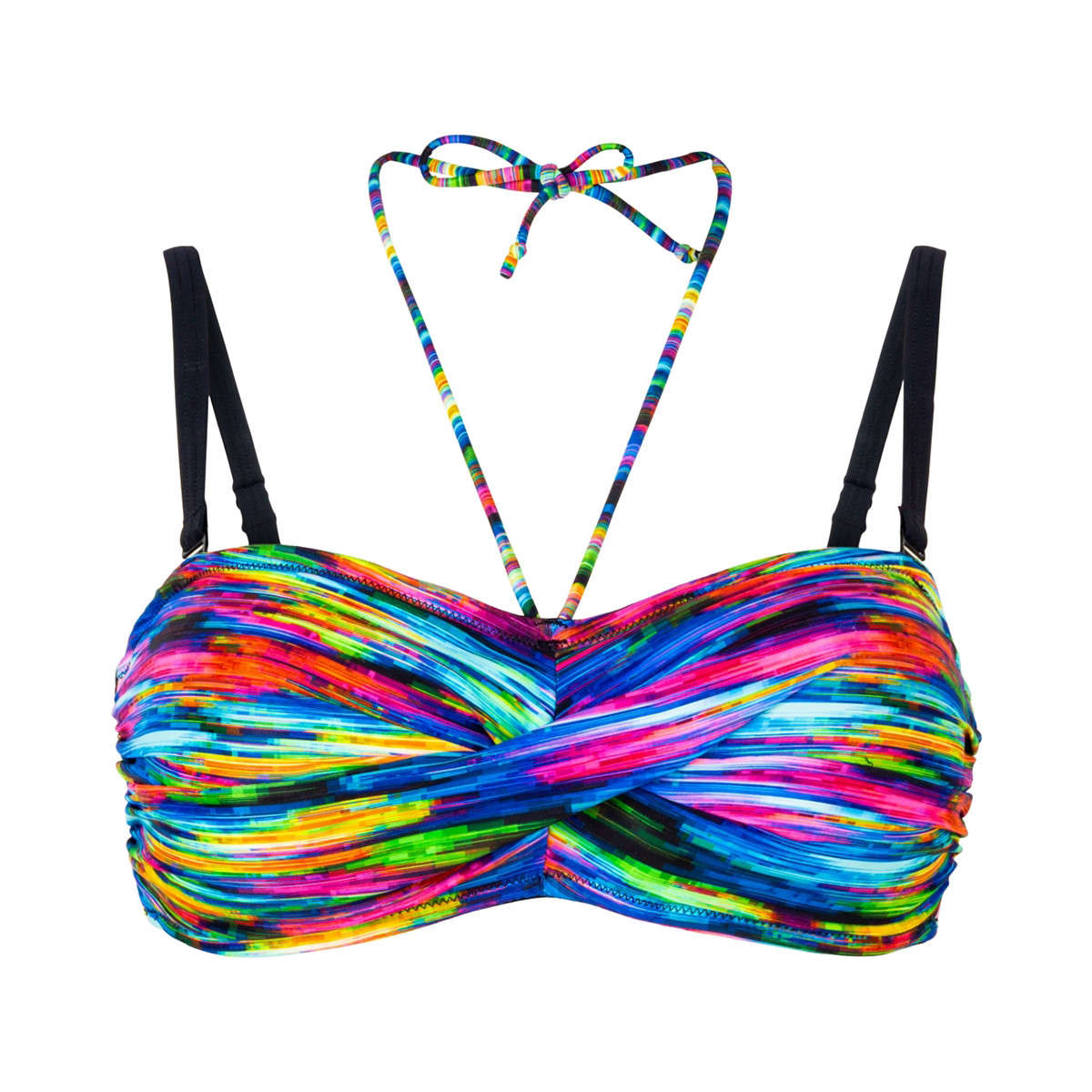 Wiki Bikini Bandeau Top, Størrelse: 70E, Farve: Multicolor, Dame