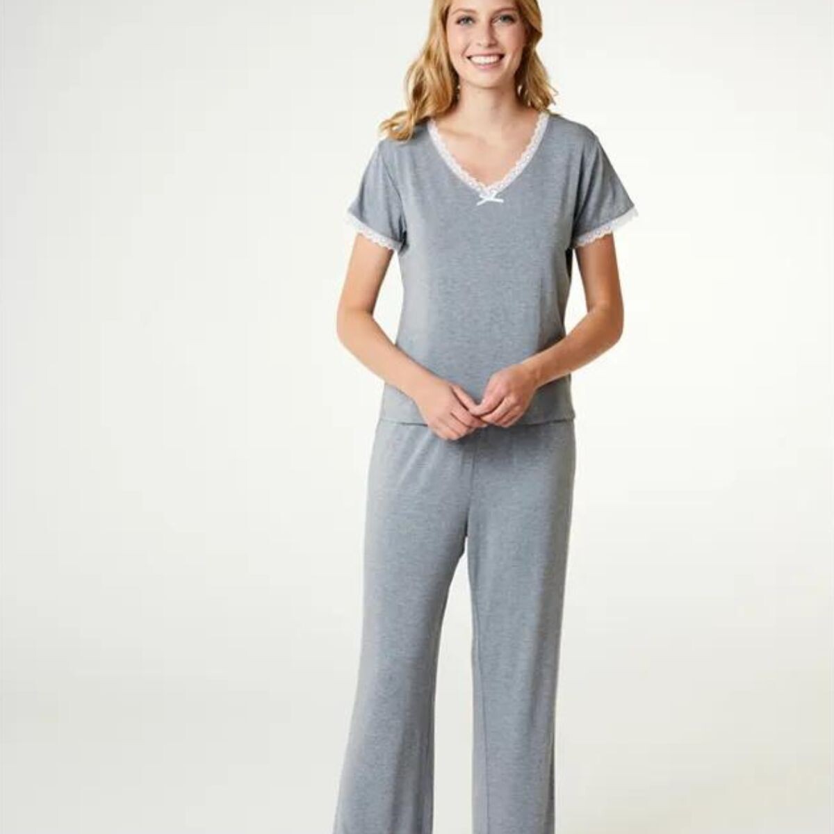 Billede af Ccdk Jordan Pyjamas, Farve: Grå, Størrelse: S, Dame