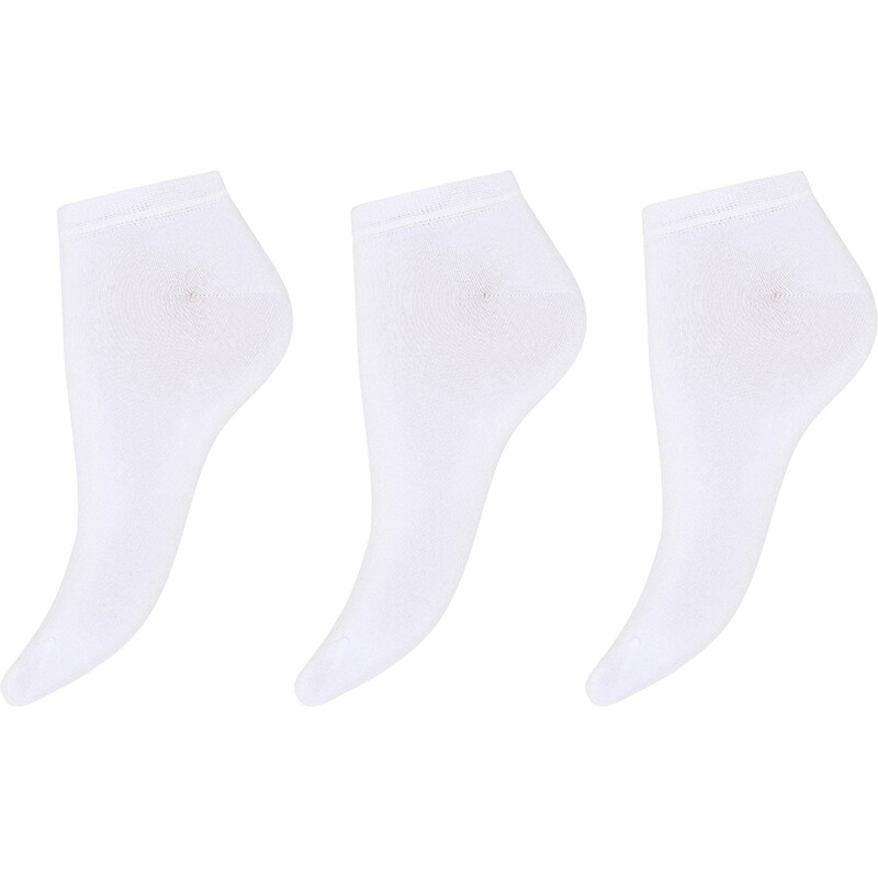 3-pak footies | bambus | hvid
