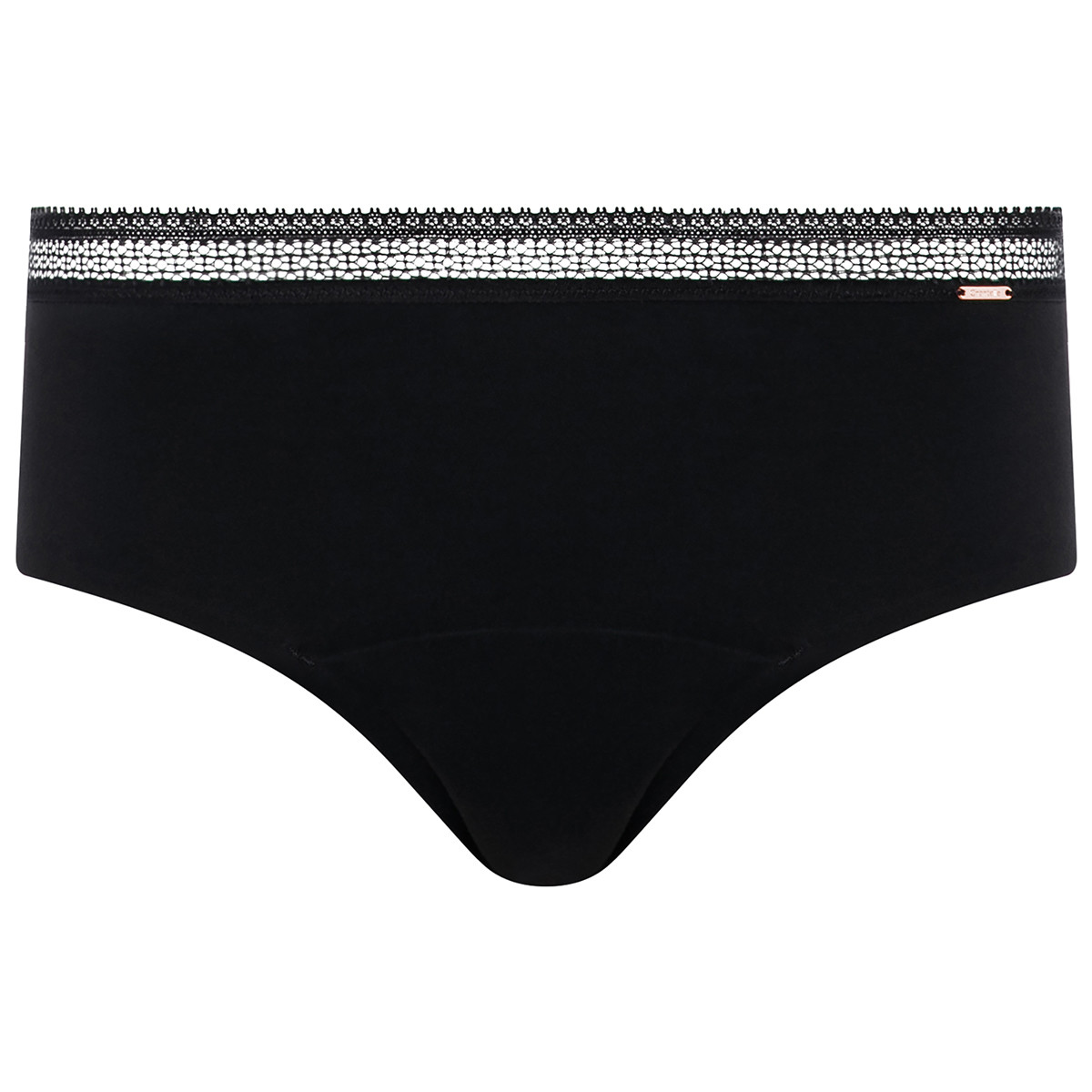 Billede af Chantelle Lace Cycle Hipster Menstruationstrusse, Farve: Sort, Størrelse: 38, Dame