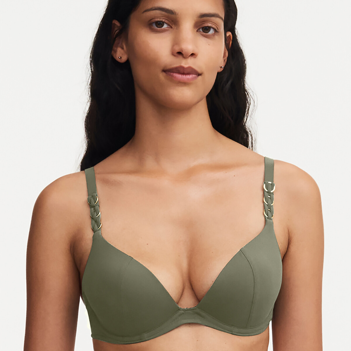 Chantelle Emblem Bikini Topp, Størrelse: 75D, Farve:, Dame