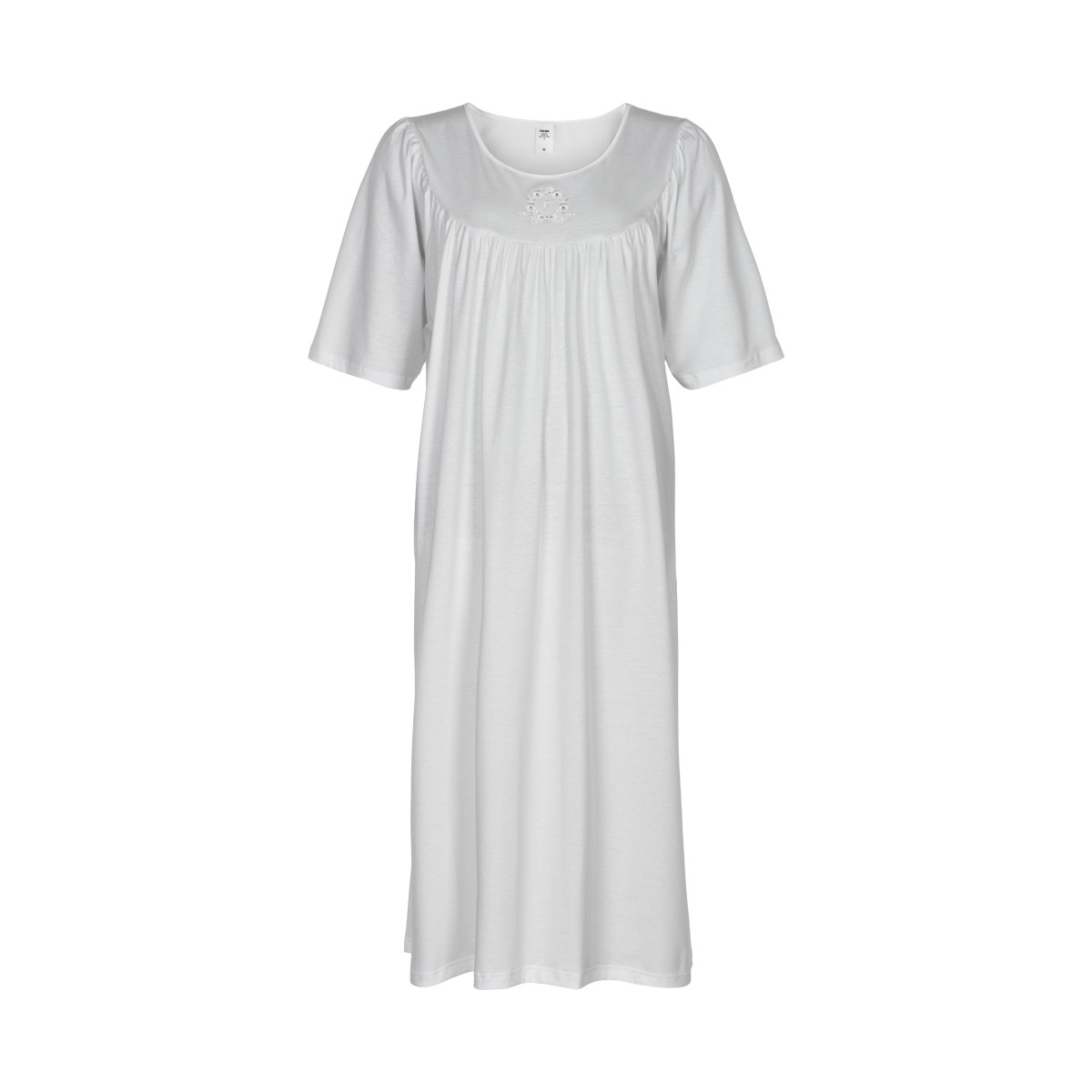 Calida Natkjole 34000 001, Størrelse: XS, Farve: Hvid, Dame