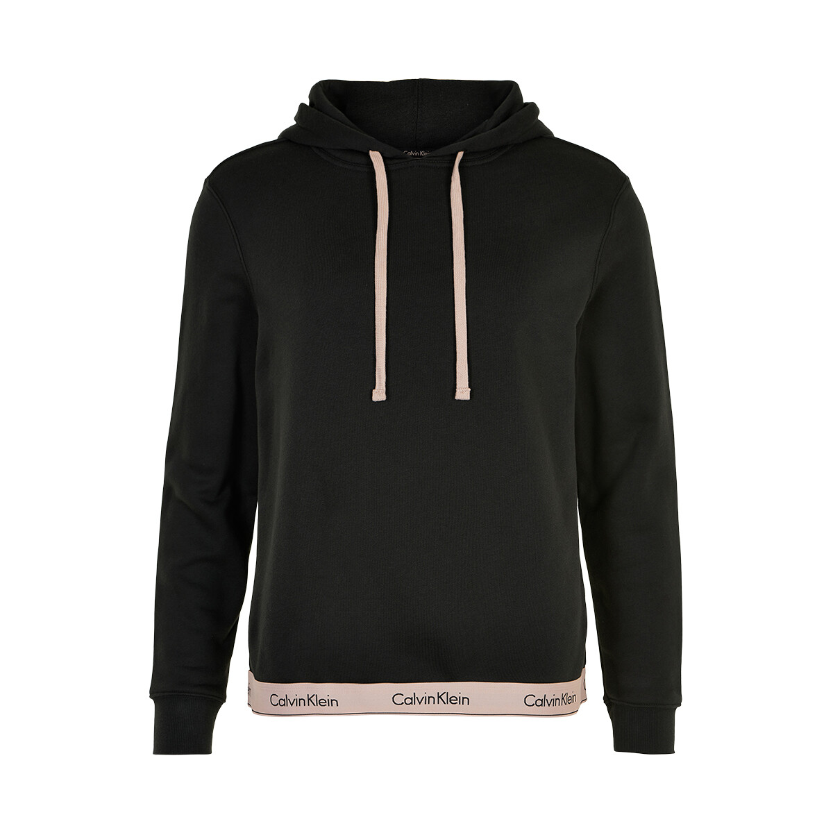 Calvin Klein Lingeri Pull Over Hoodie Bluse, Farve: Sort, Størrelse: L, Dame