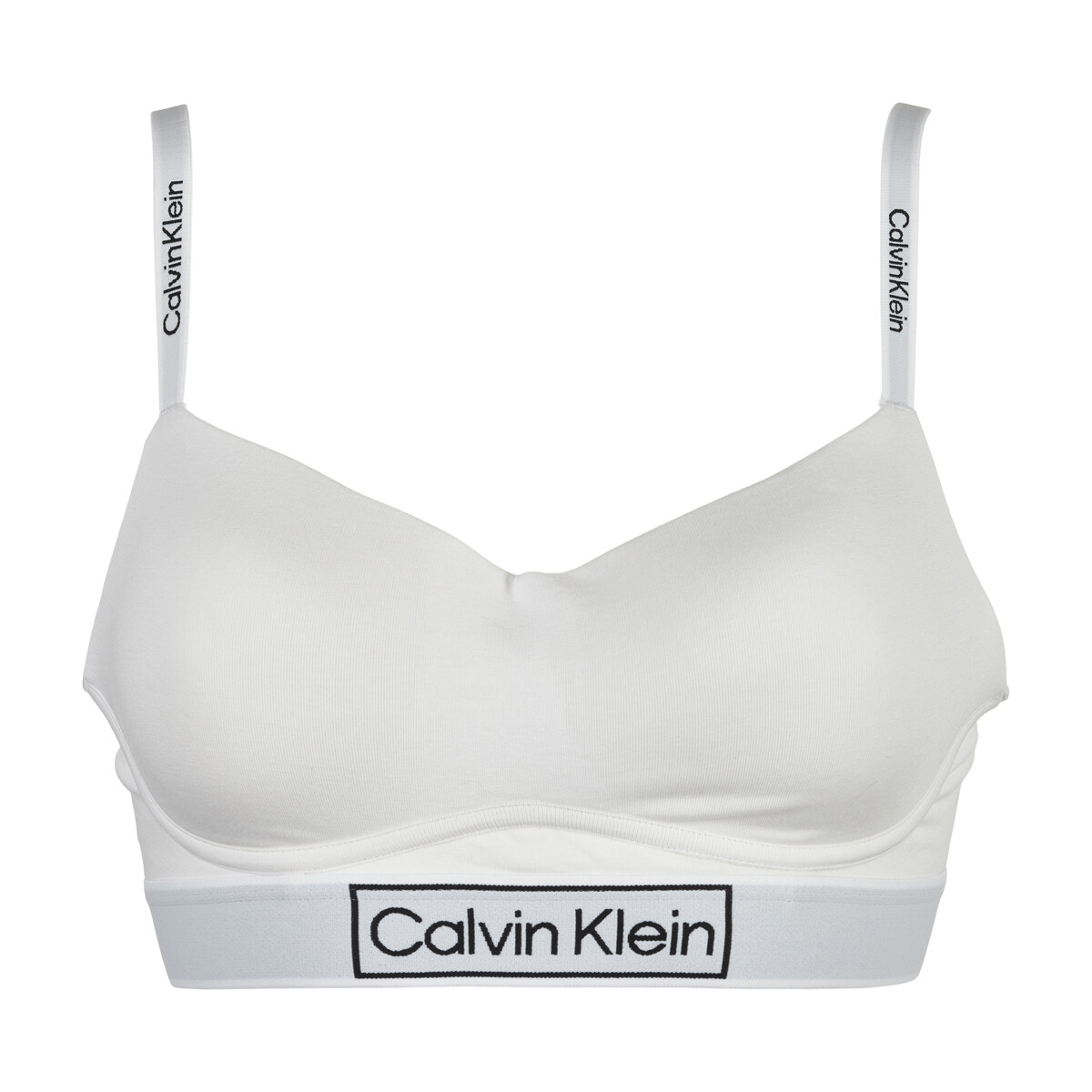 Billede af Calvin Klein Light Lined Bralette BH, Farve: Hvid, Størrelse: XS, Dame