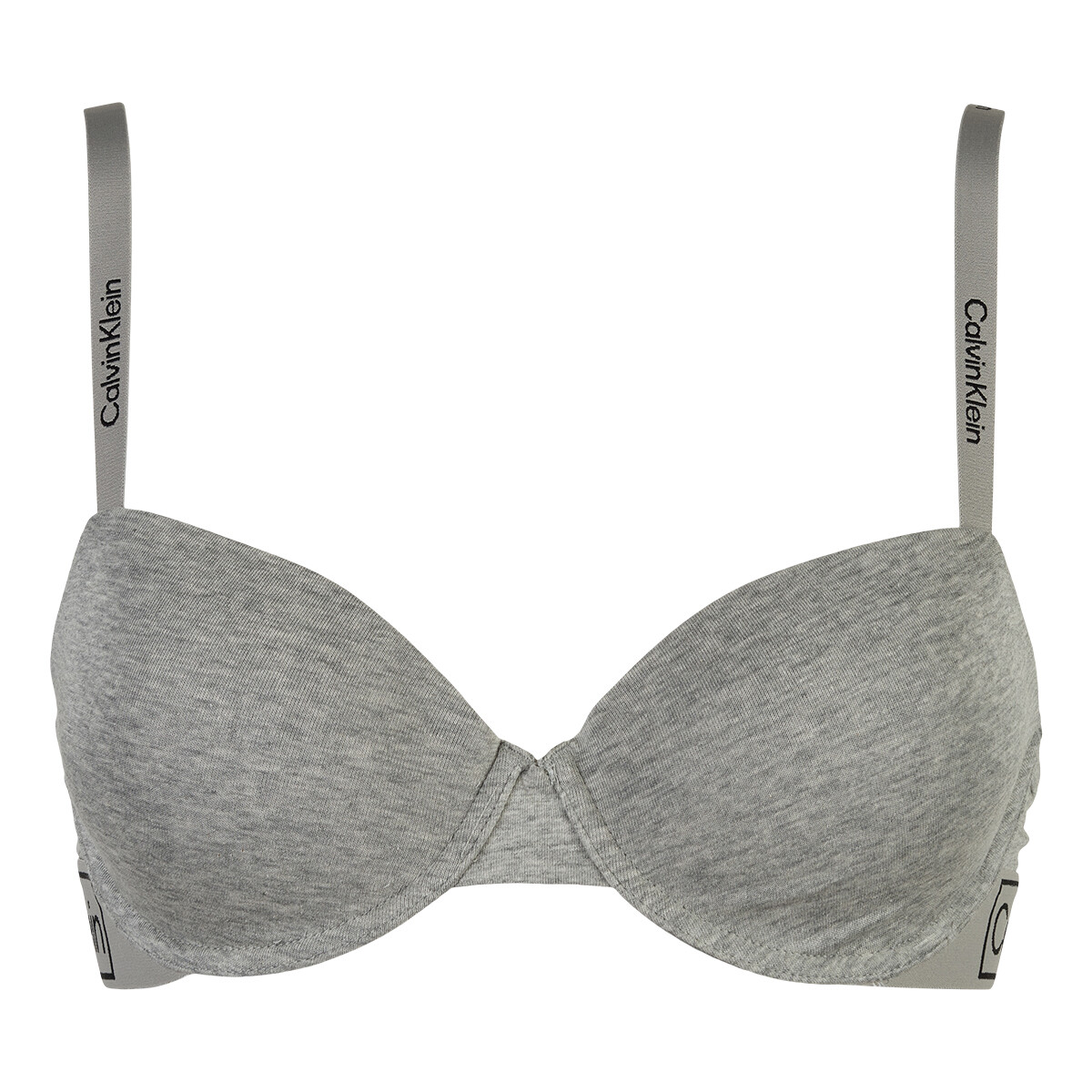 Calvin Klein Light Lined Balcon BH, Farve: Grå, Størrelse: 70C, Dame