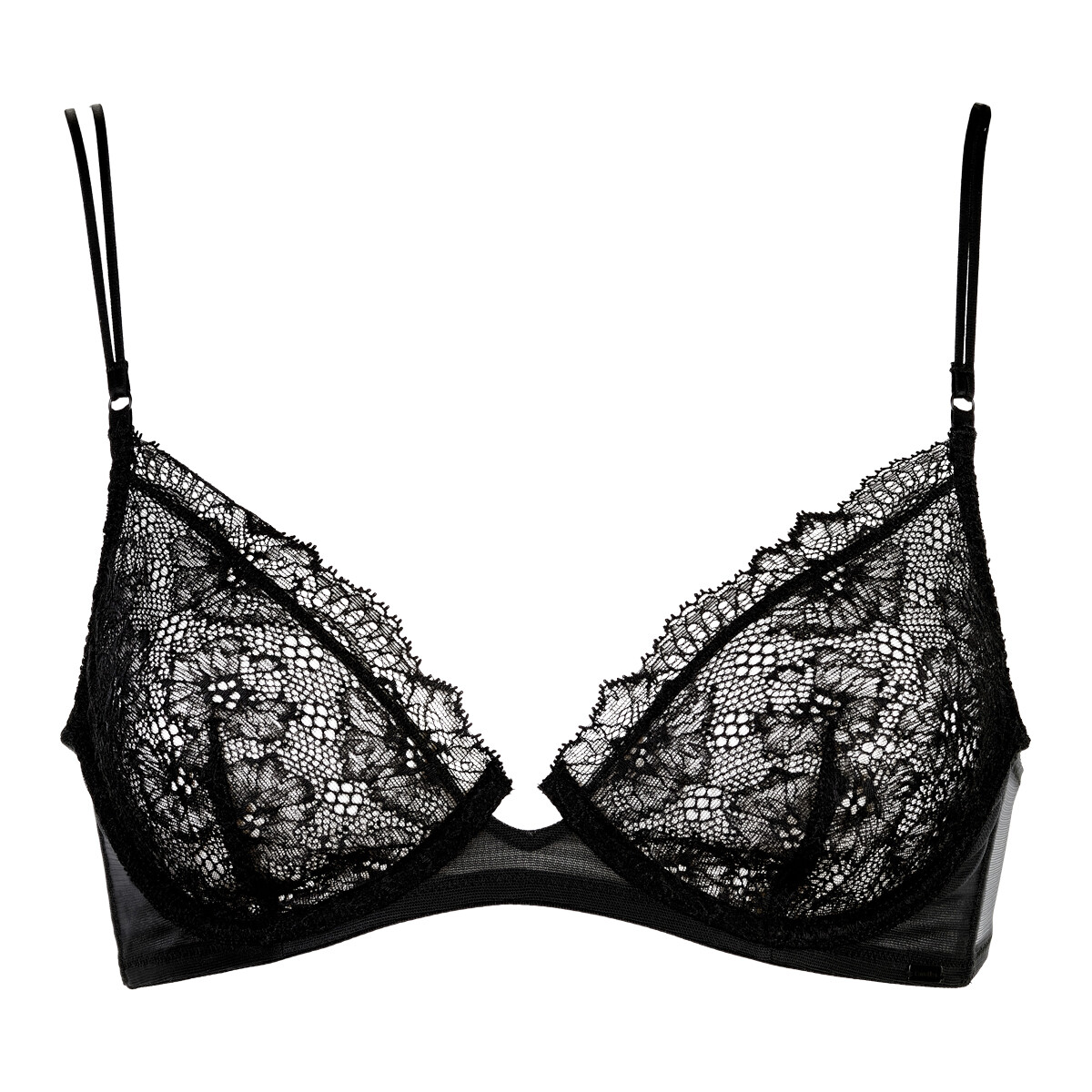 Calvin Klein Lingeri Unlined Plunge BH, Farve: Sort, Størrelse: 75D, Dame