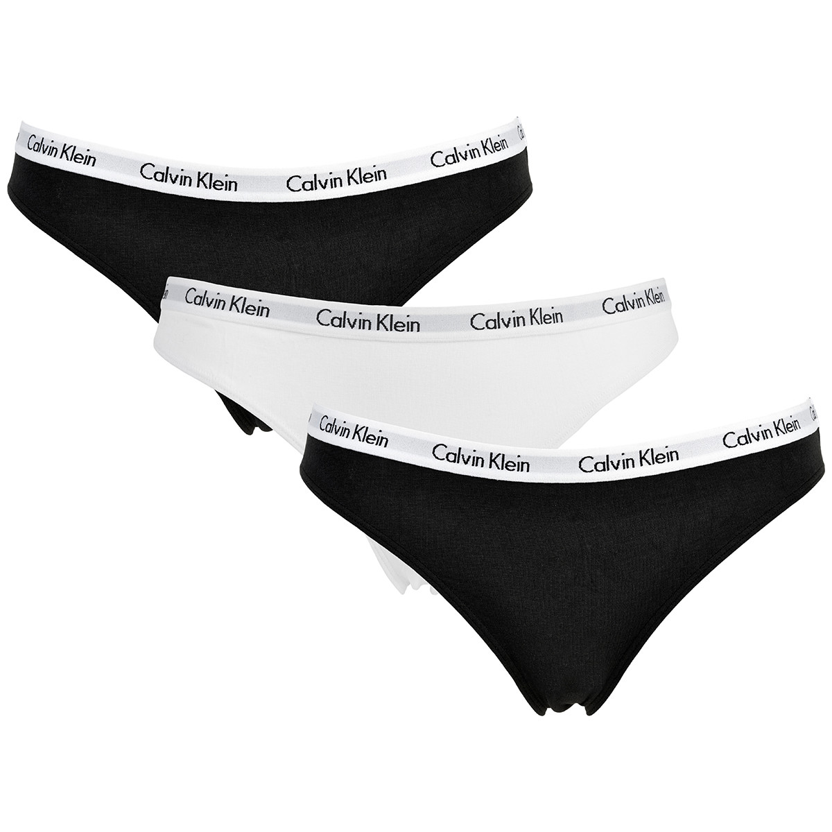 Calvin Klein Bikini Briefs 3-pack Black/White - L 3 stk.