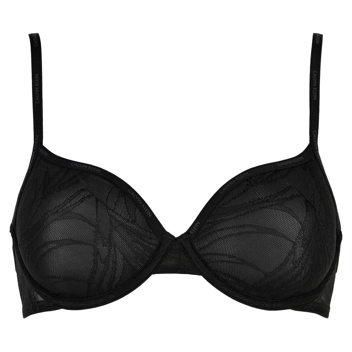 Calvin Klein Lingeri Lightly Lined Demi BH Fe Ub, Farve: Sort, Størrelse: 65DD, Dame