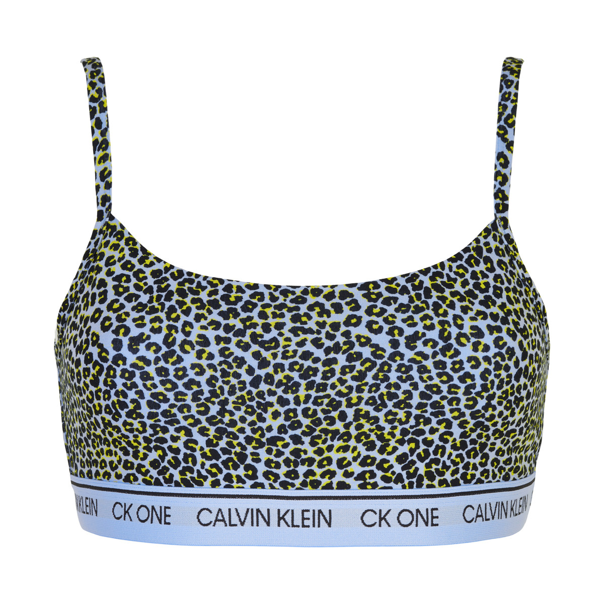 Calvin Klein Lingeri Unlined Bralette, Farve: Mini Cheetah Print River, Størrelse: XS, Dame