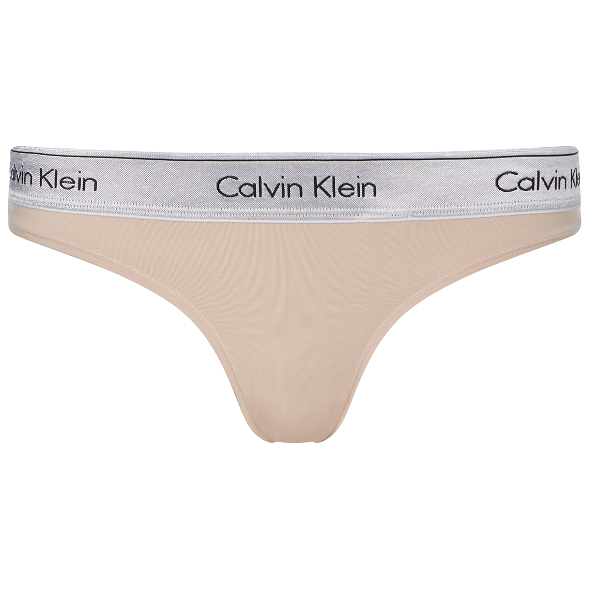 Calvin Klein G-streng, Farve: Buff Beige Sølv, Størrelse: XL, Dame