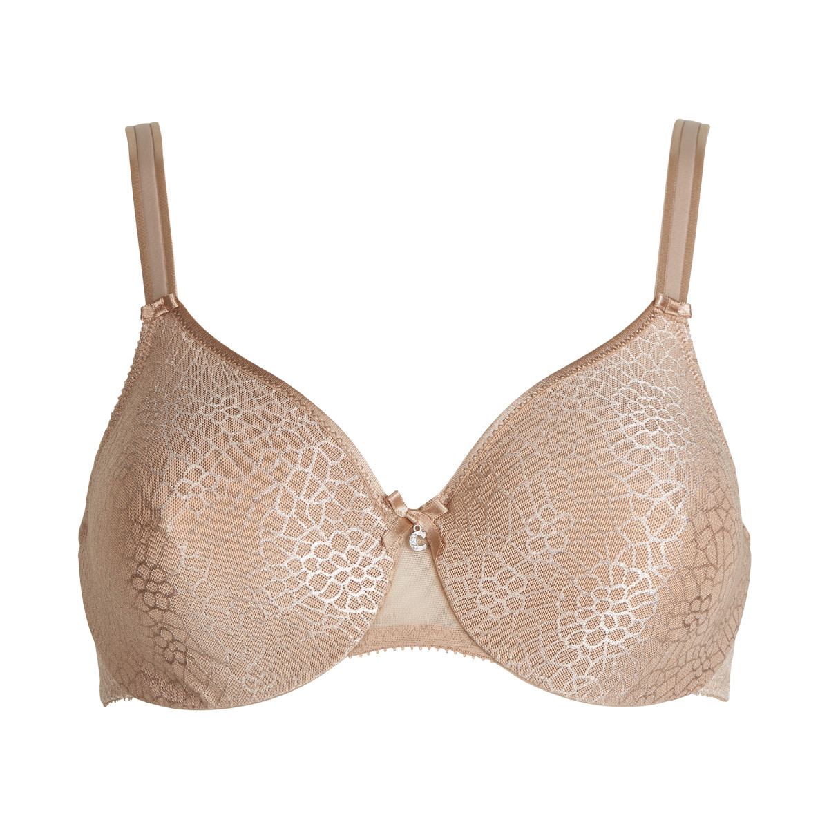 Chantelle C Magnifique BH Med Bøjle, Farve: Beige, Størrelse: 75C, Dame