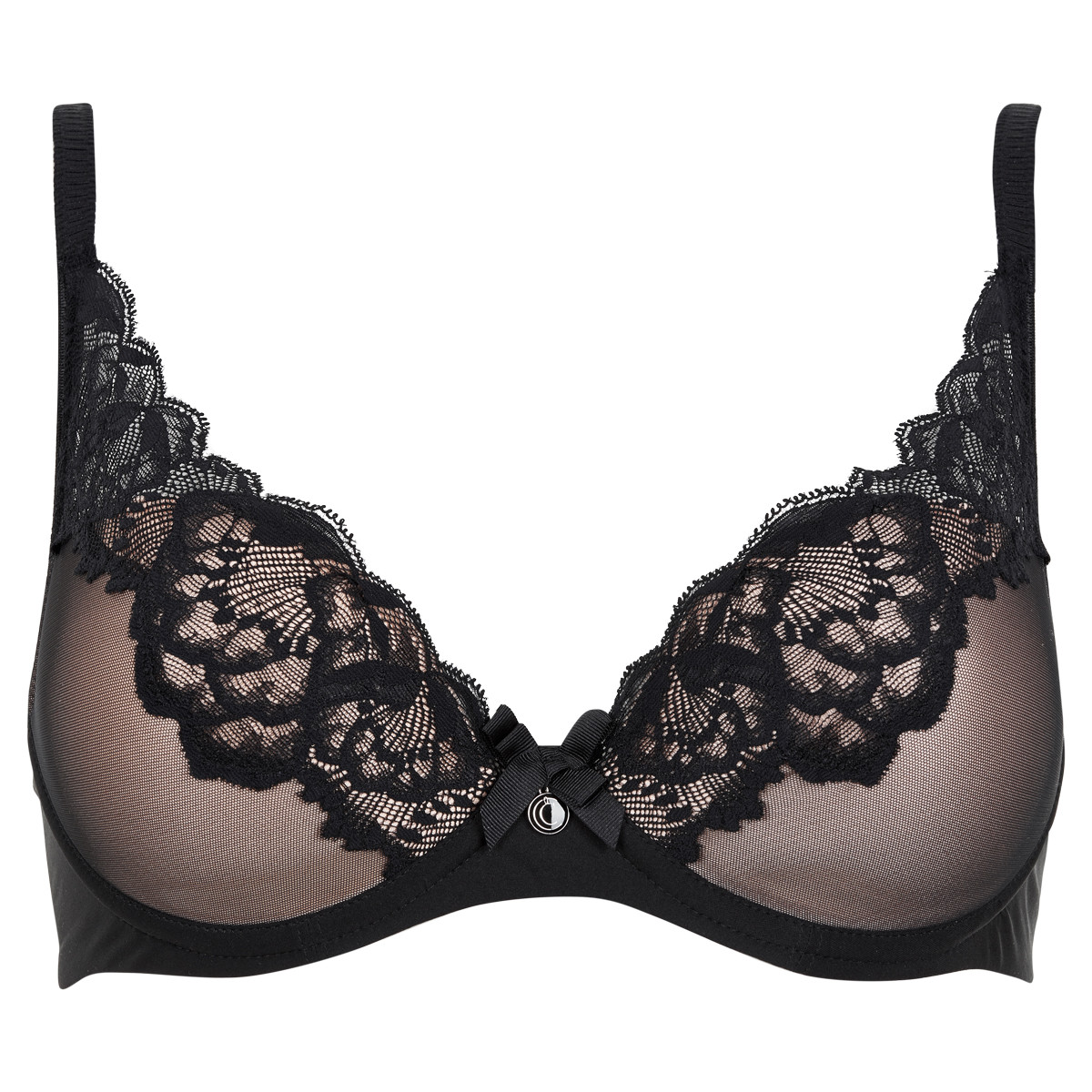 Chantelle Orangerie BH, Størrelse: 70, Farve: Sort, Dame