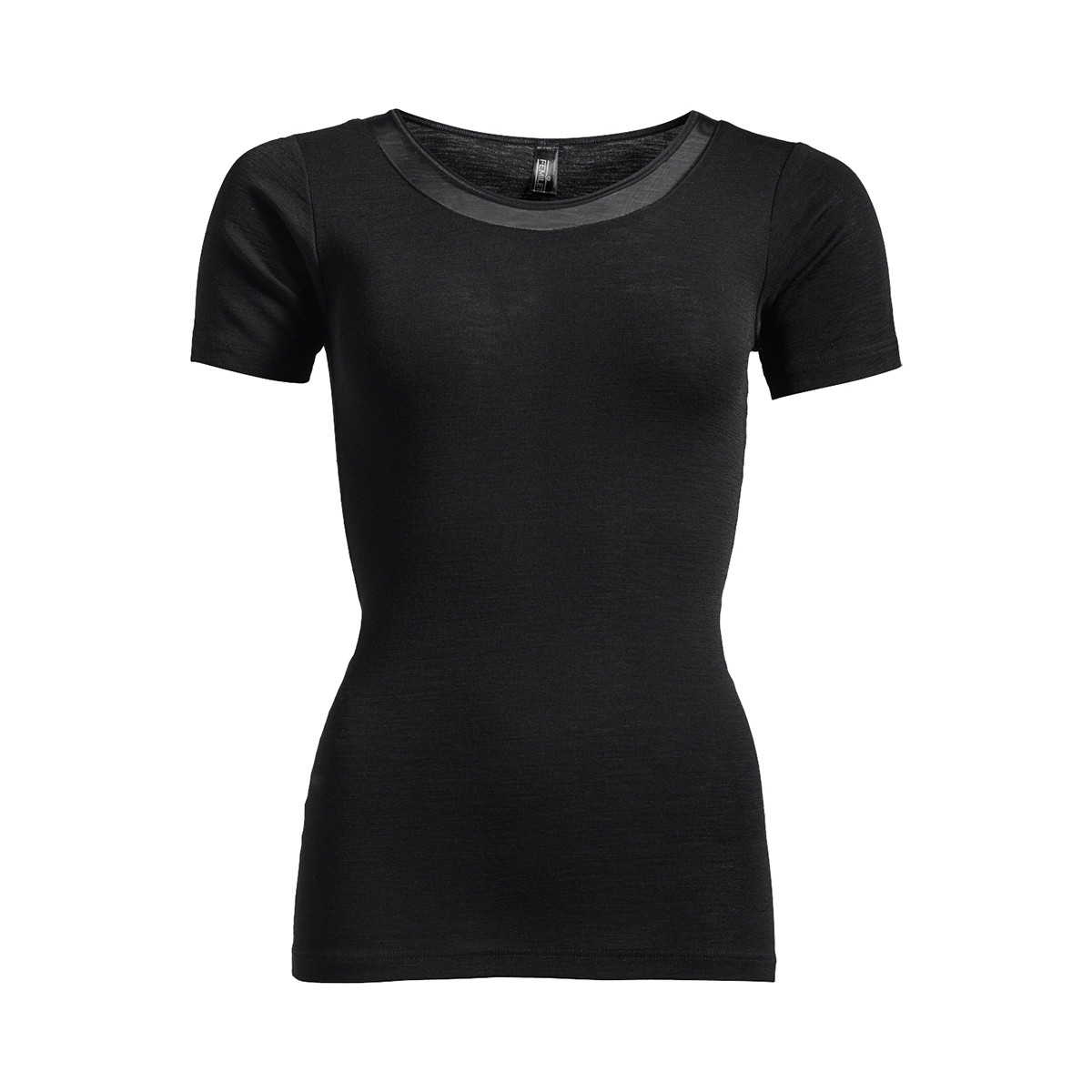 #3 - Femilet Juliana T-shirt, Farve: Sort, Størrelse: 36, Dame