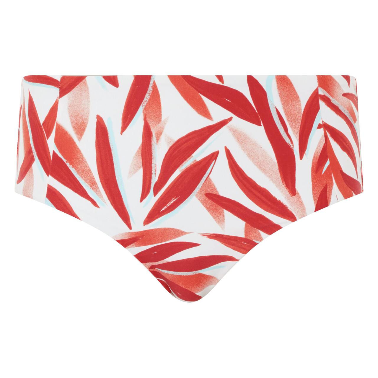 Femilet Java Midi Bikini Trusse, Farve: Rød/Hvid, Størrelse: 48, Dame