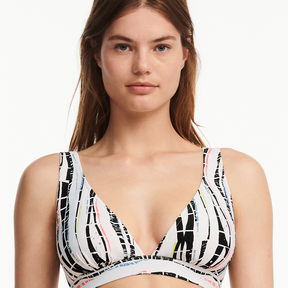 Femilet Maui Bikini Topp Uden Bøjle, Farve: Modern Art, Størrelse: 38, Dame