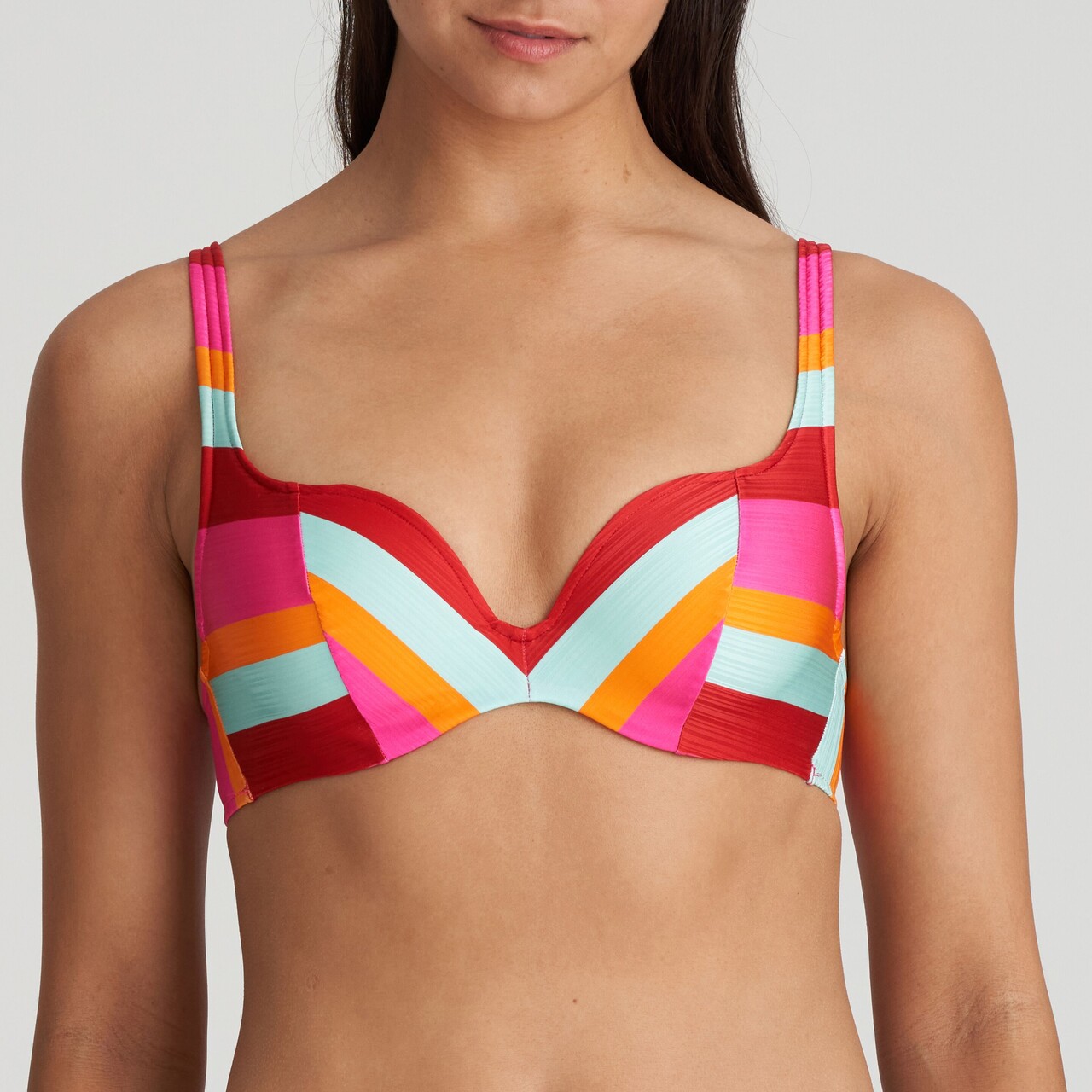 Marie Jo Swim Tenedos Bikini Topp, Multicolor, Størrelse: 80C, Farve: Jazzy, Dame