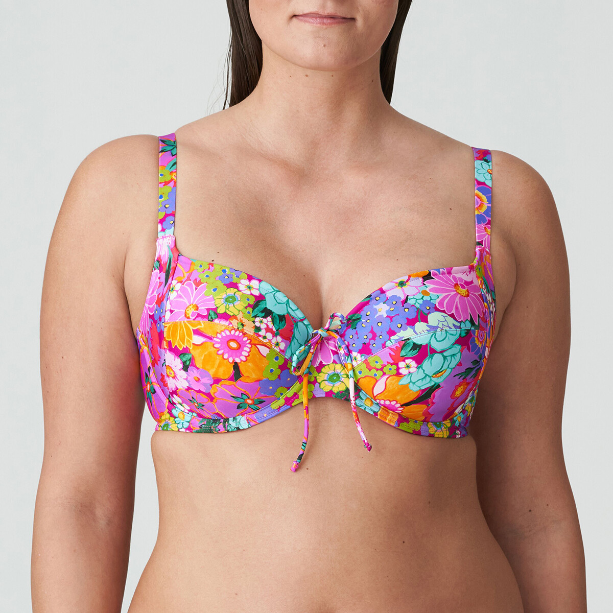 PrimaDonna Najac Bikini Topp Med Bøjle, Farve: Floral Explosion, Størrelse: 80G, Dame
