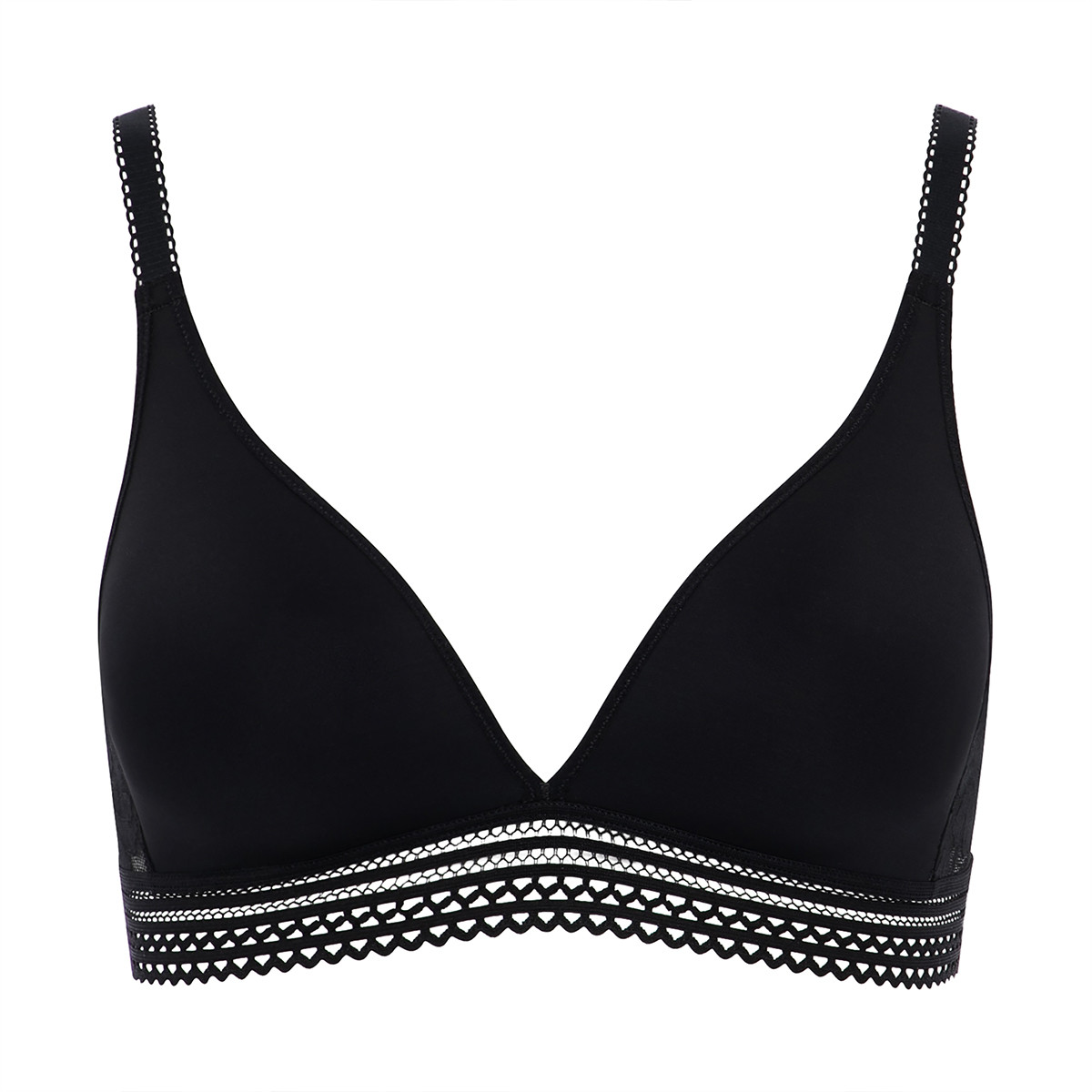 Passionata Marta Triangle T-shirt BH Ph, Farve: Sort, Størrelse: S, Dame