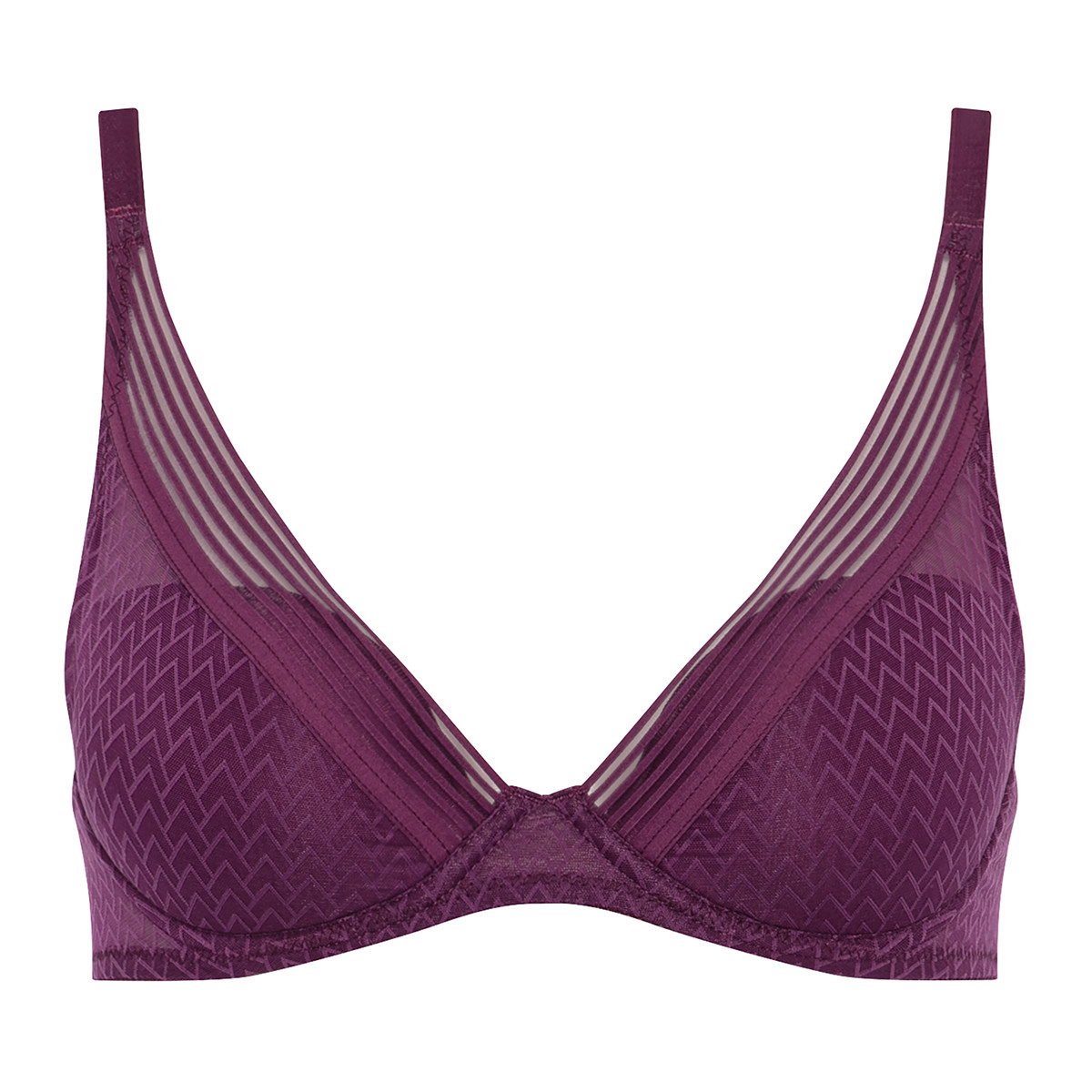 Passionata Manhattan T-shirt BH Pd R, Farve: Berry, Størrelse: 65E, Dame