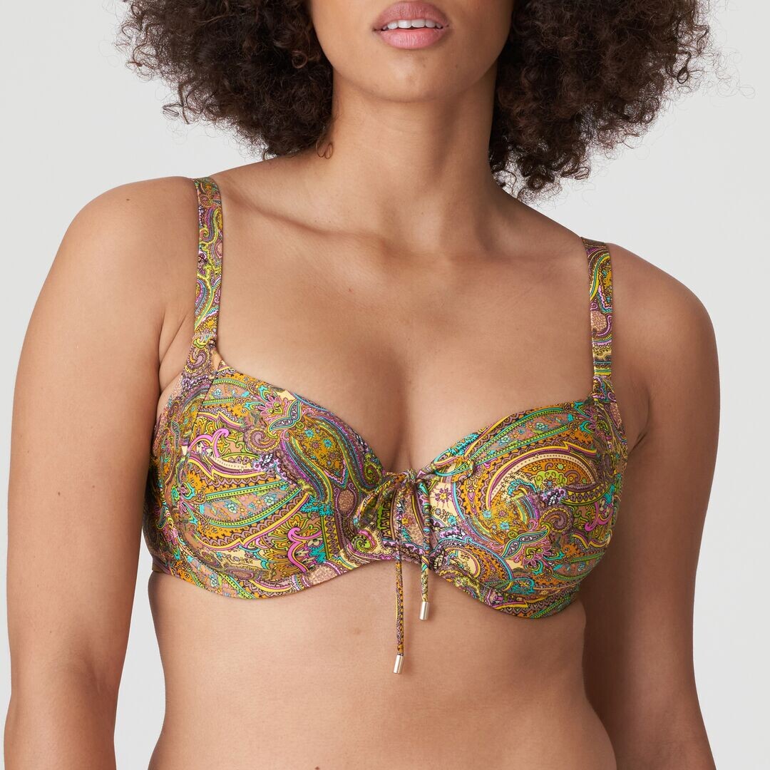 PrimaDonna Sakarun Bikini Topp, Multicolor, Størrelse: 85H, Farve: Gulny Paisley, Dame