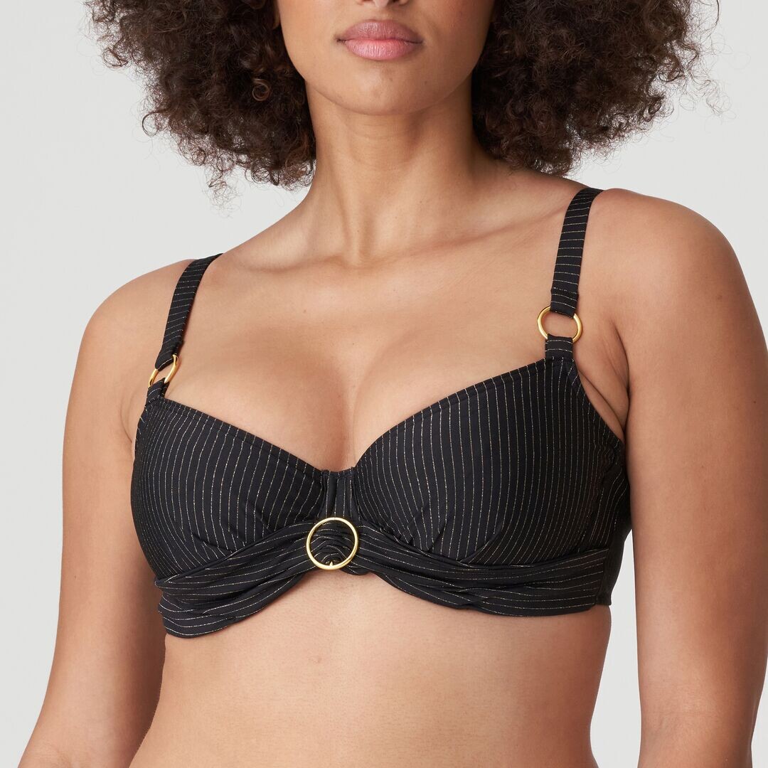 PrimaDonna Solta Bikini Topp, Størrelse: 80H, Farve: Sort, Dame