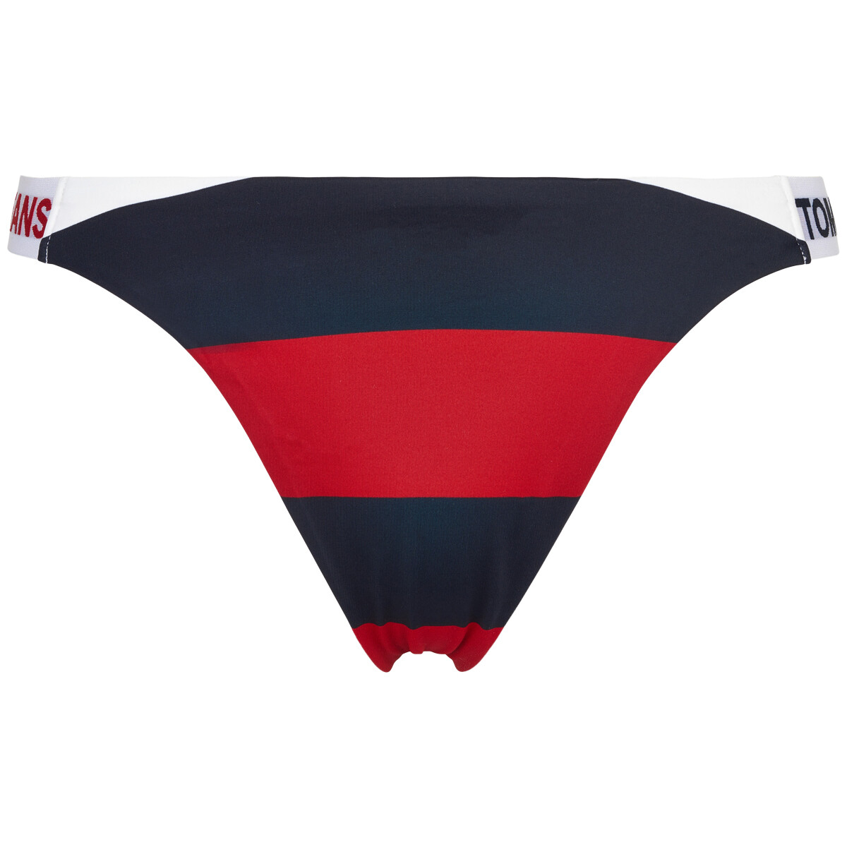 Tommy Hilfiger High Leg Cheeky Bikini Trusse, Farve: Rugby Stripe, Størrelse: XS, Dame