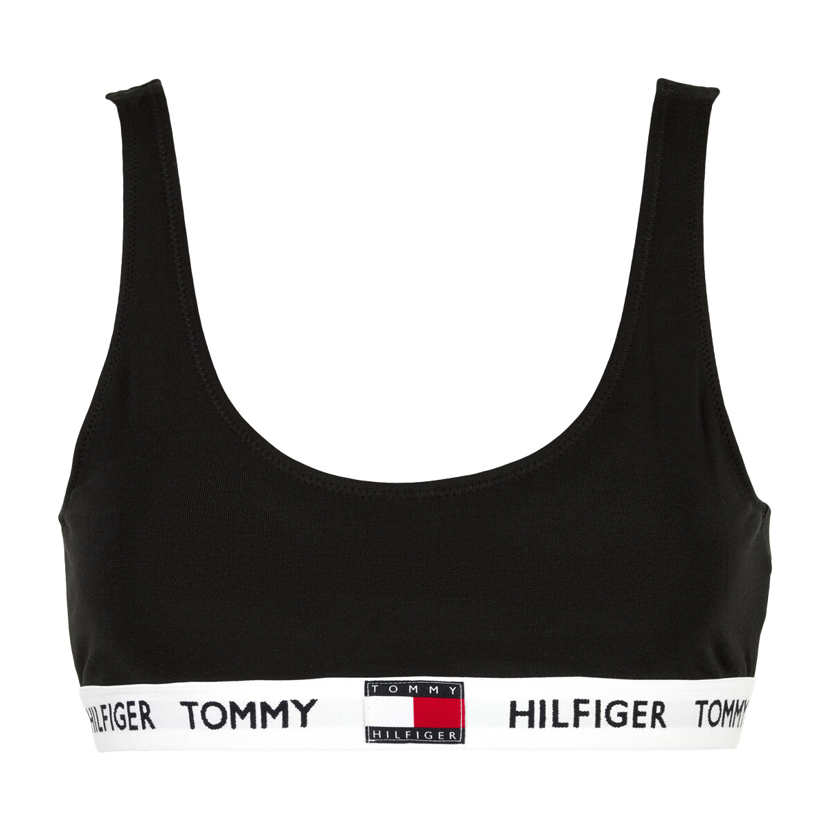 Tommy Hilfiger Lingeri Bralette Bikini Top, Farve: Sort, Størrelse: S, Dame