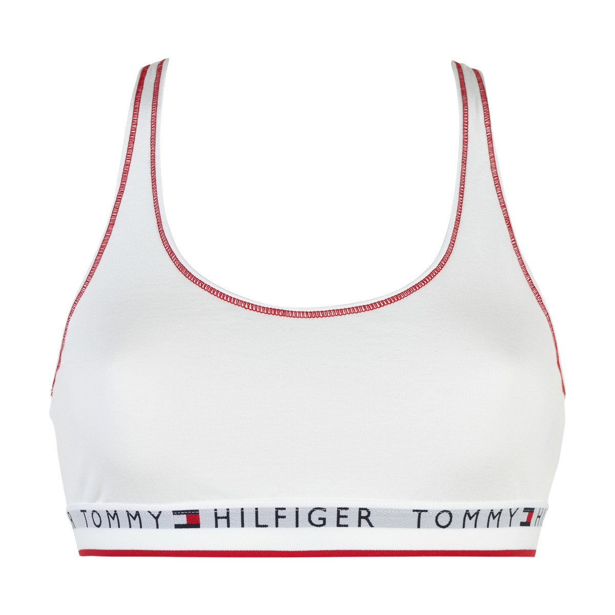 Tommy Hilfiger Lingeri Bralette Bikini Top, Farve: Hvid, Størrelse: S, Dame