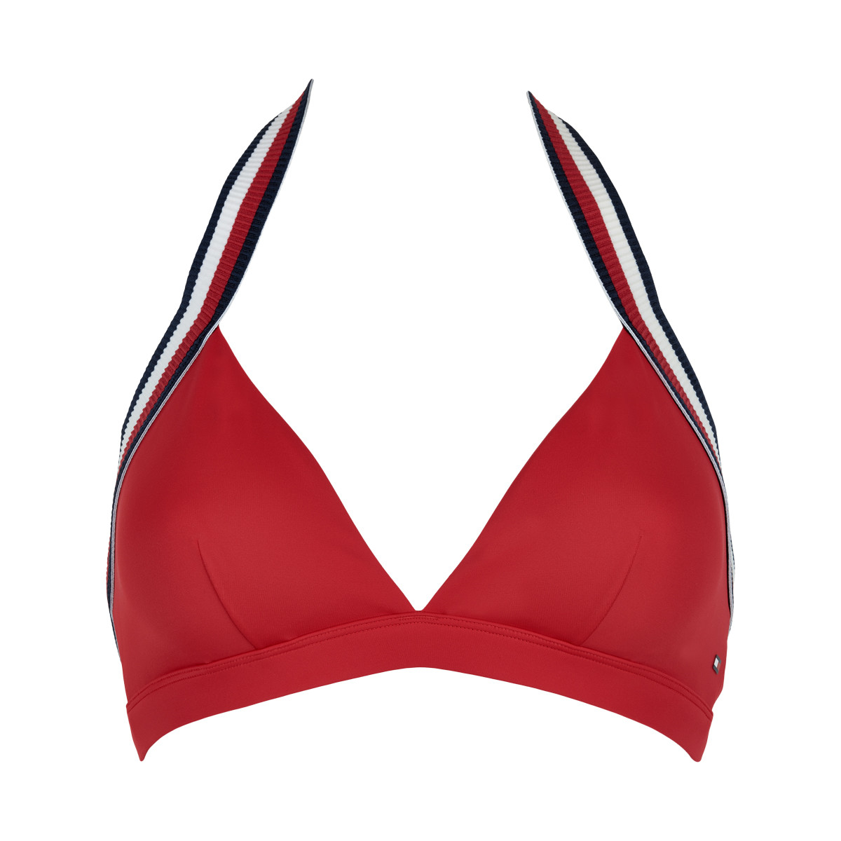 Tommy Hilfiger Bikini Triangle, Farve: Rød/blå, Størrelse: XS, Dame