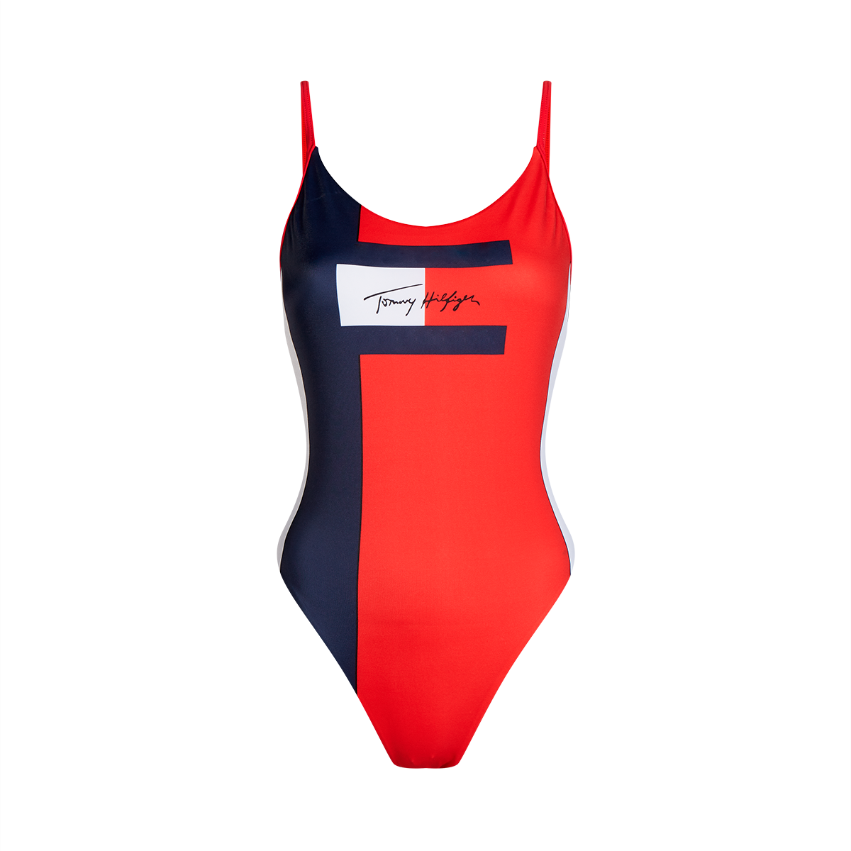 Tommy Hilfiger Badedragt Pitch, Størrelse: XS, Farve: Pitch Blå, Dame