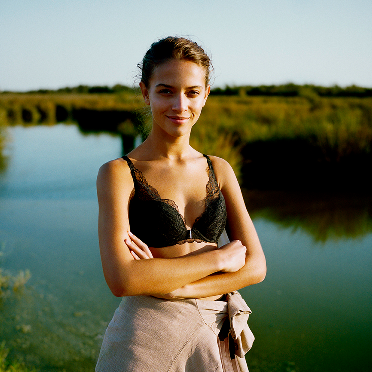 Chantelle Waltz BH, Størrelse: 80A, Farve: Sort, Dame