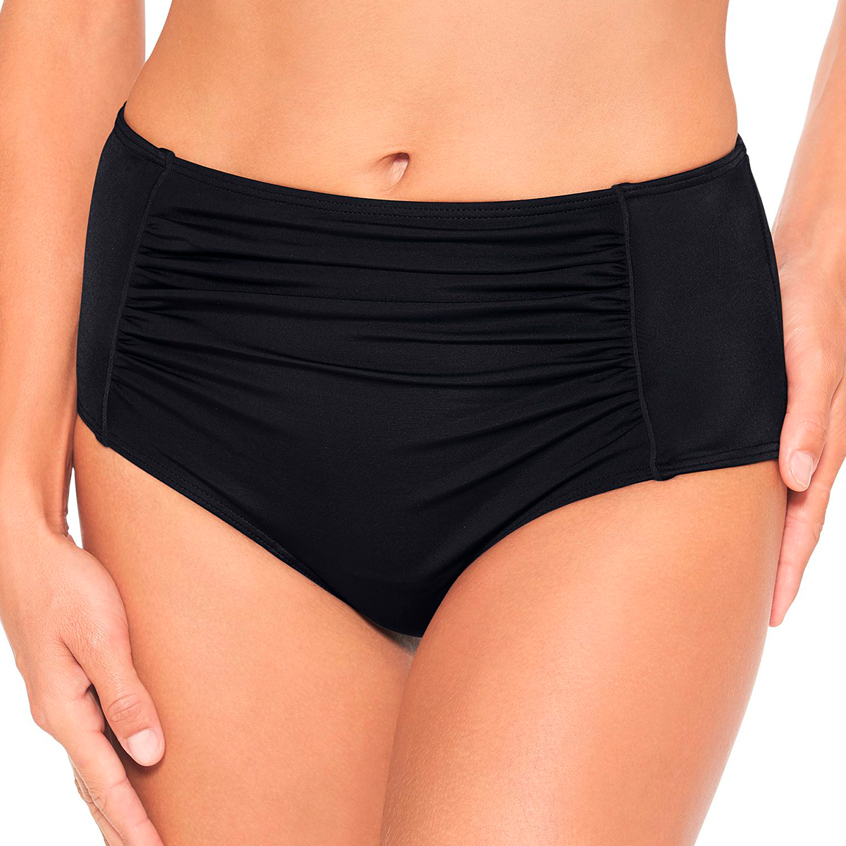Wiki Swim Midi Shape Bikini Trusse, Farve: Sort, Størrelse: 38, Dame