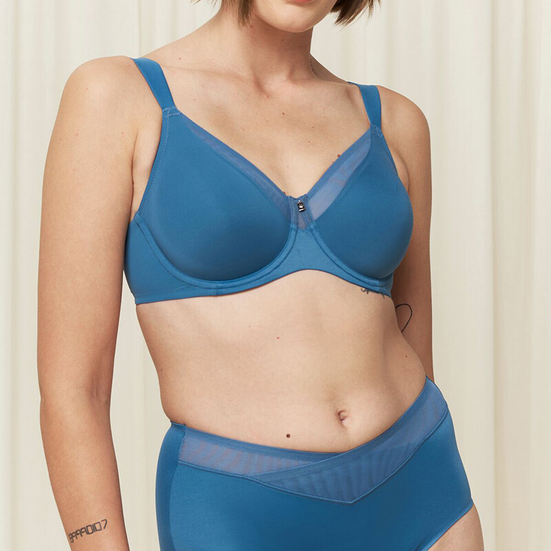 Triumph True Sensation 1 BH, Blå, Størrelse: 95C, Farve: Liberty Blå, Dame
