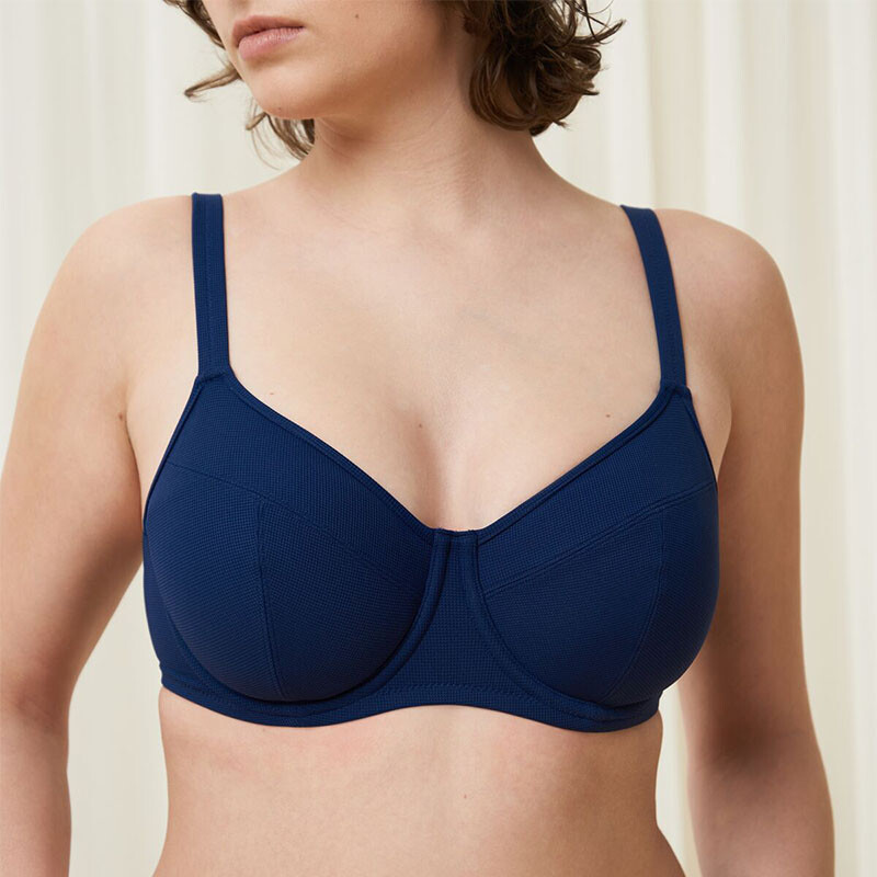 Billede af Triumph Summer Glow Bikini Top, Blå True Navyf, Dame, Størrelse: 46F, True Navy