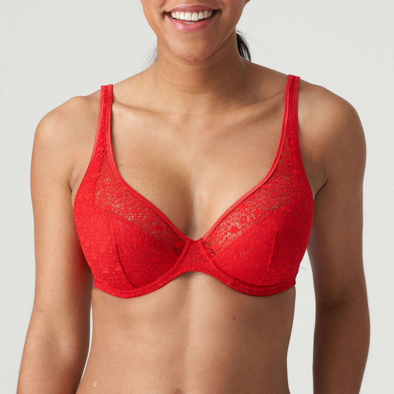 Primadonna Twist Epirus BH Sre, Farve: Rød, Størrelse: 70G, Dame