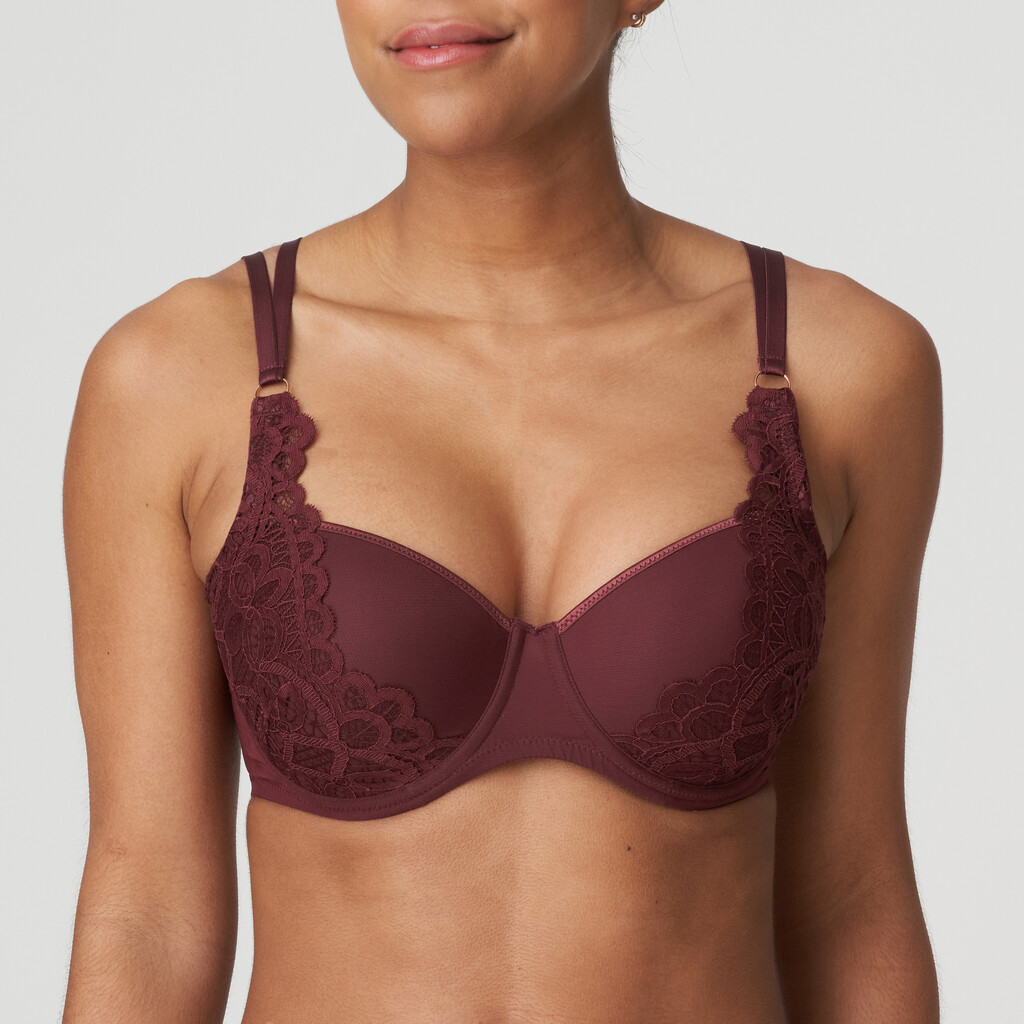Primadonna Twist First Night BH Mrl, Farve: Merlot, Størrelse: 75F, Dame