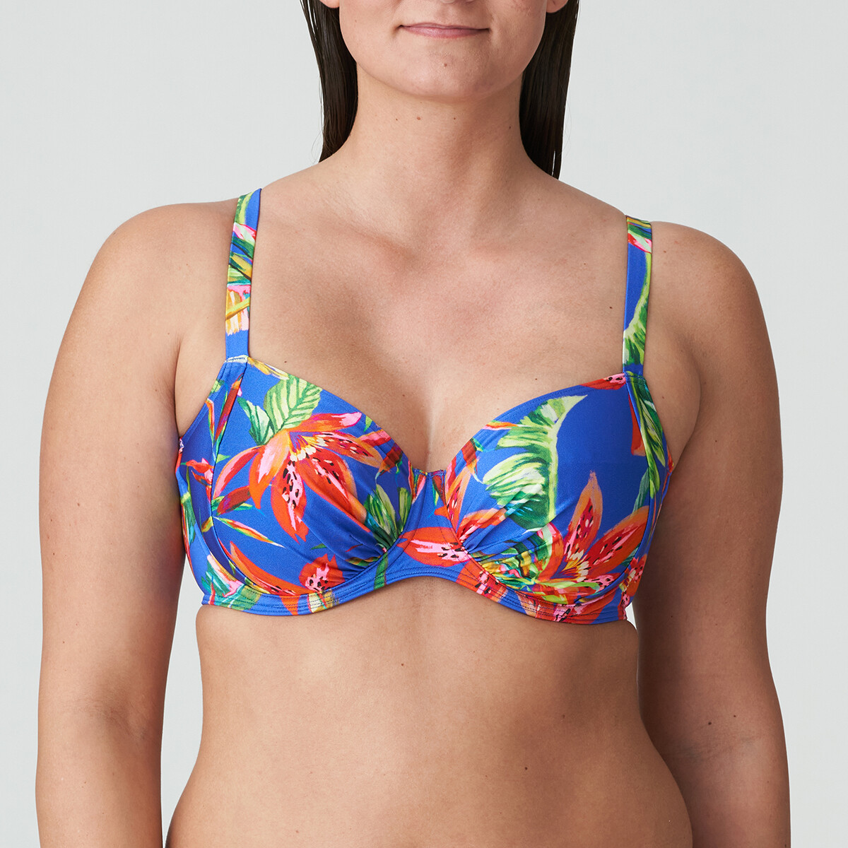 PrimaDonna Latakia Bikini Topp Med Bøjle, Farve: Tropical Rainforest, Størrelse: 75F, Dame