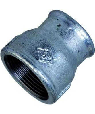 Muffe reduktion 1/2" x 1/4" galvaniseret