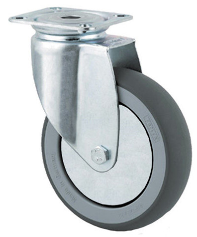 Drejeligt hjul u/ bremse Ø75 mm - maks. 75 kg billede