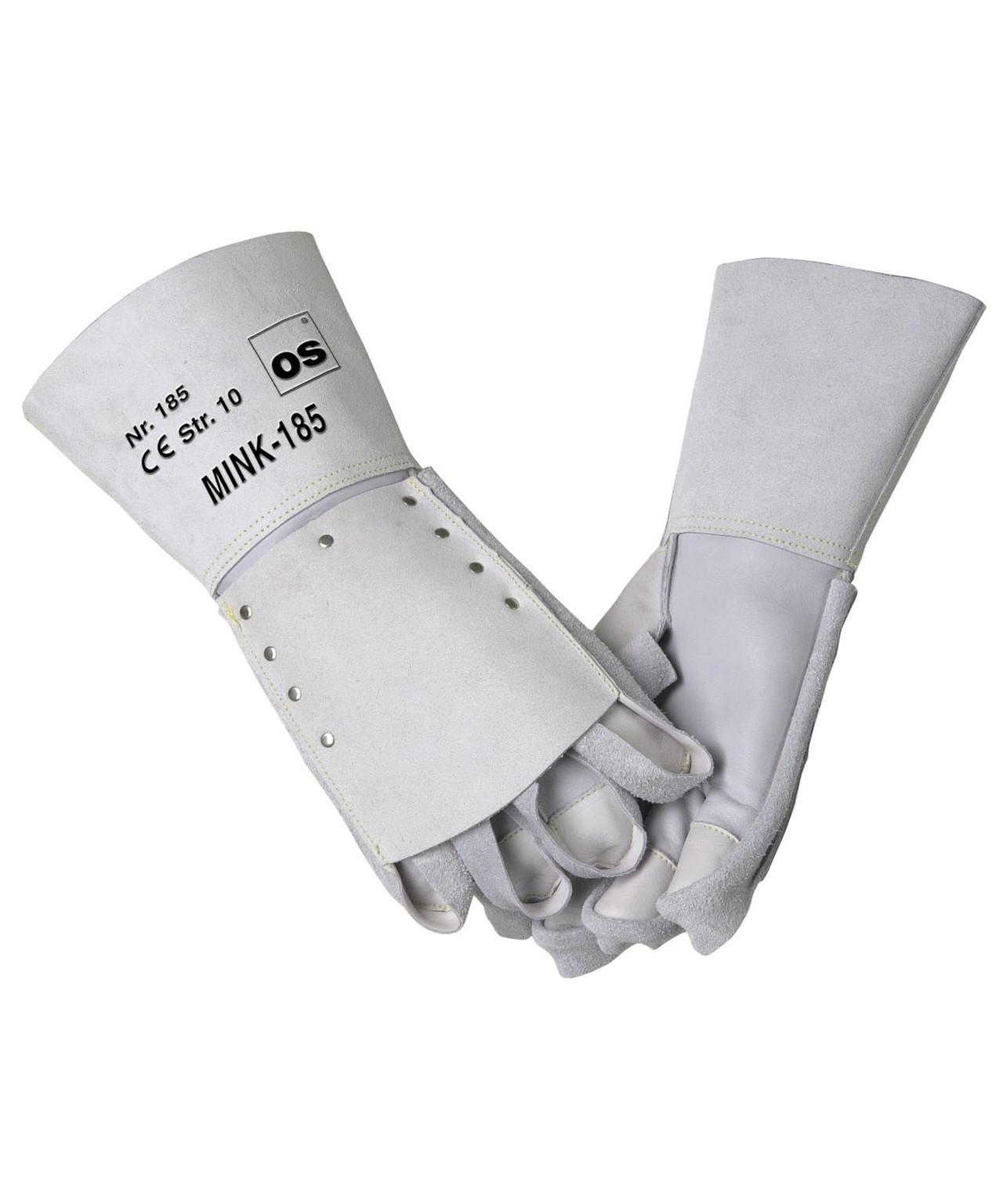 Minkhandske 185 med flapper (8 venstre)