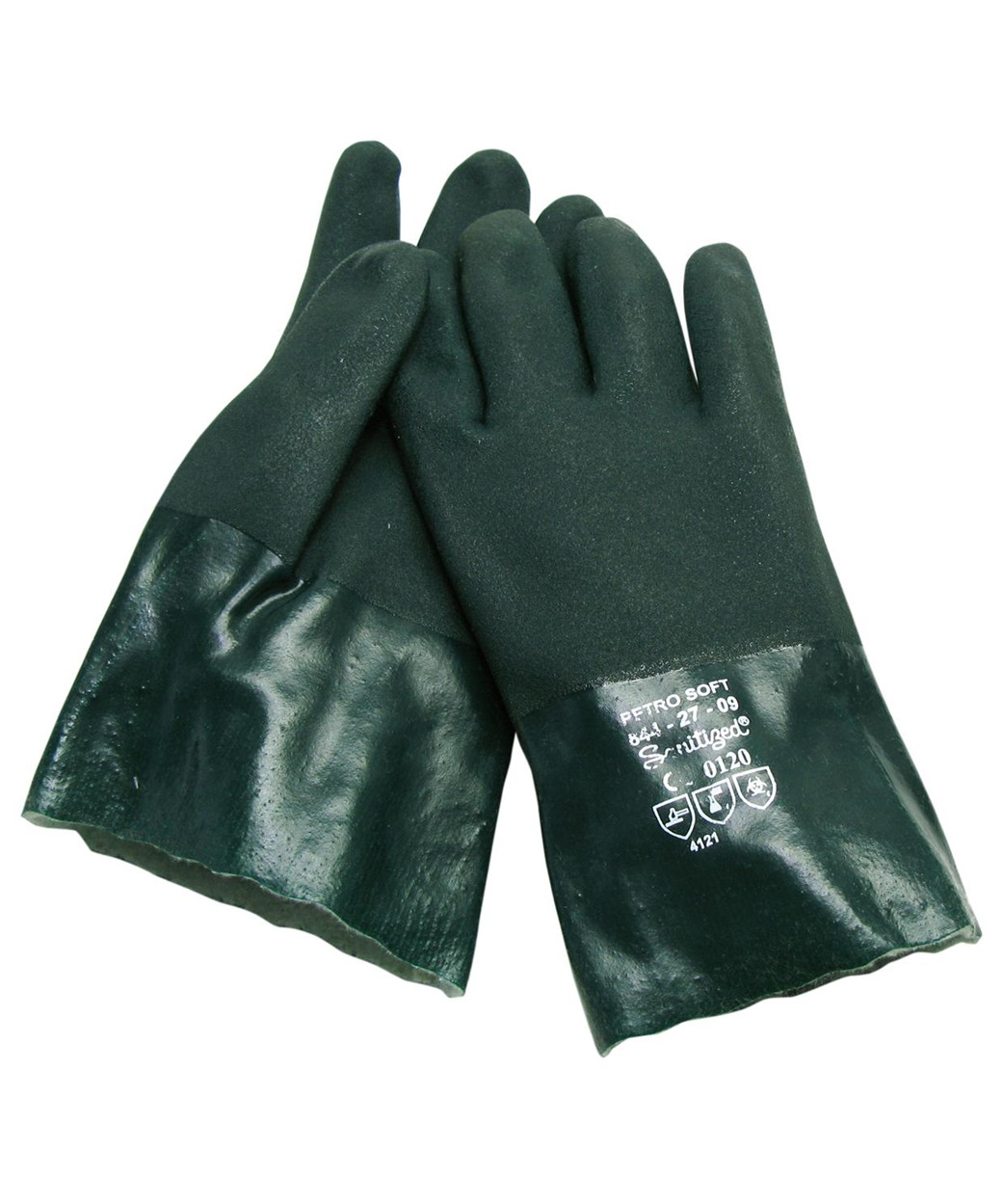 Petro Soft PVC-handske str. 10 - 35 cm billede