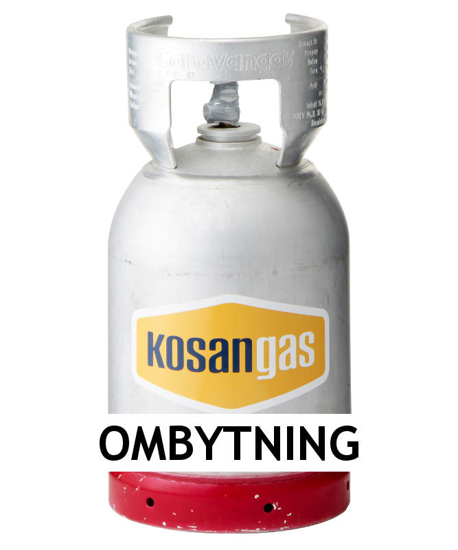 Kosangas 6 kg gas ved ombytning af alu flaske (afhentet)