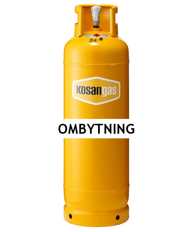 Kosangas 22 kg gas ved ombytning af stålflaske (afhentet)