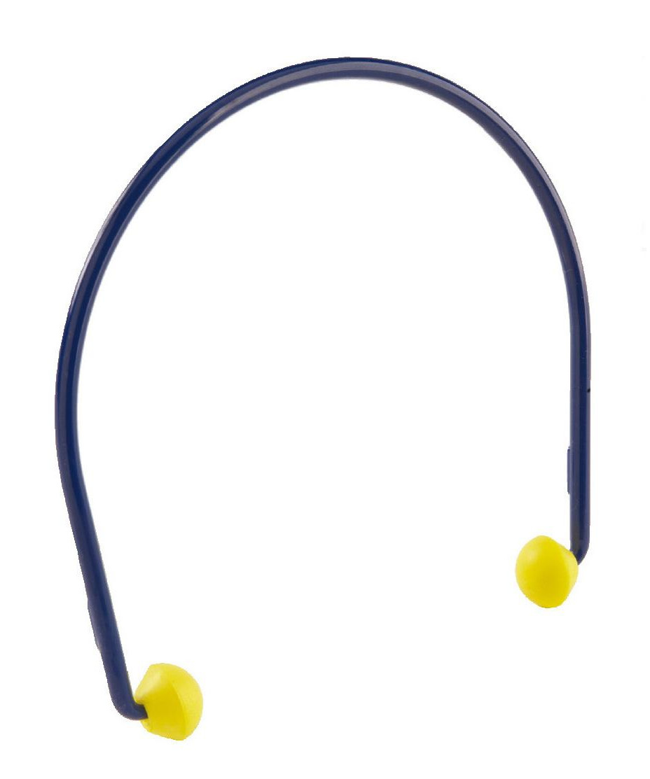 Høreværn ørepropper på bøjle E-A-R earcaps L150xB10xH180mm blå/gul ,1 stk