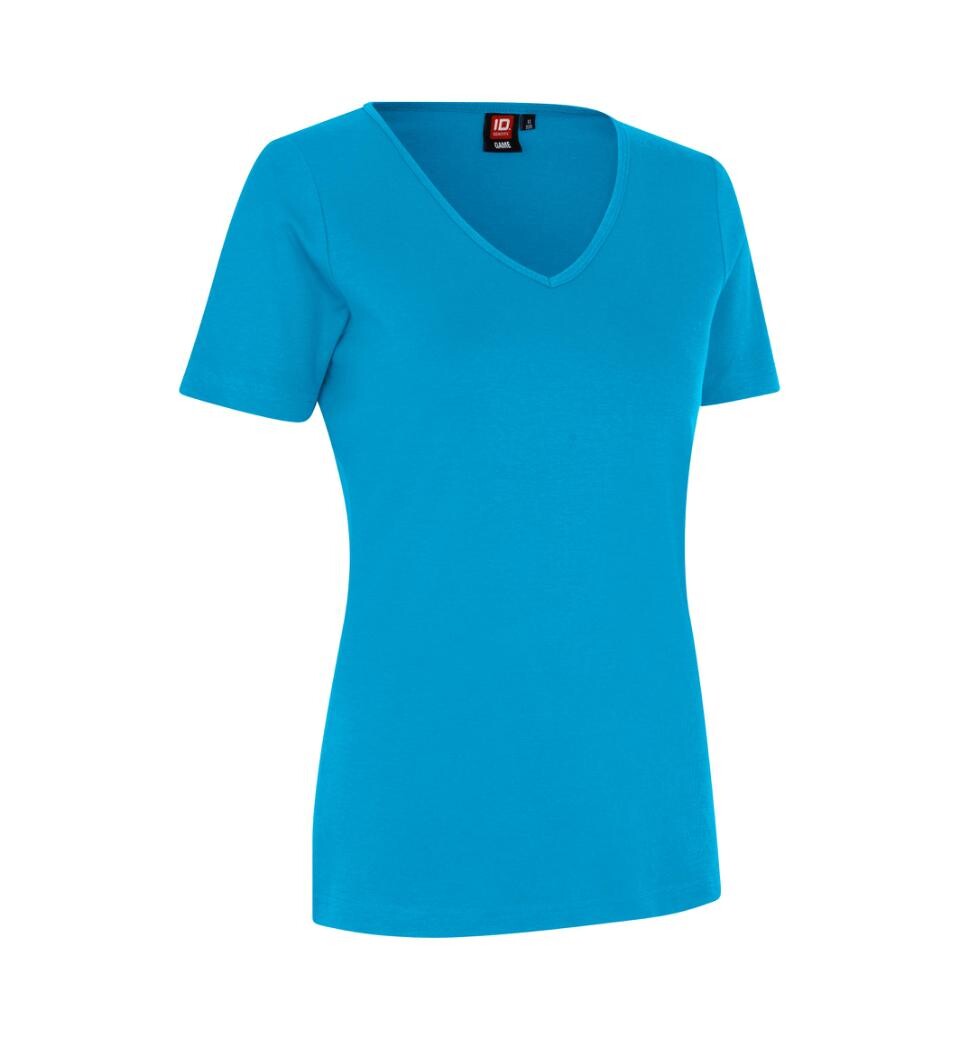 Se ID Interlock T-shirt dame (Turkis, XL) hos Specialbutikken